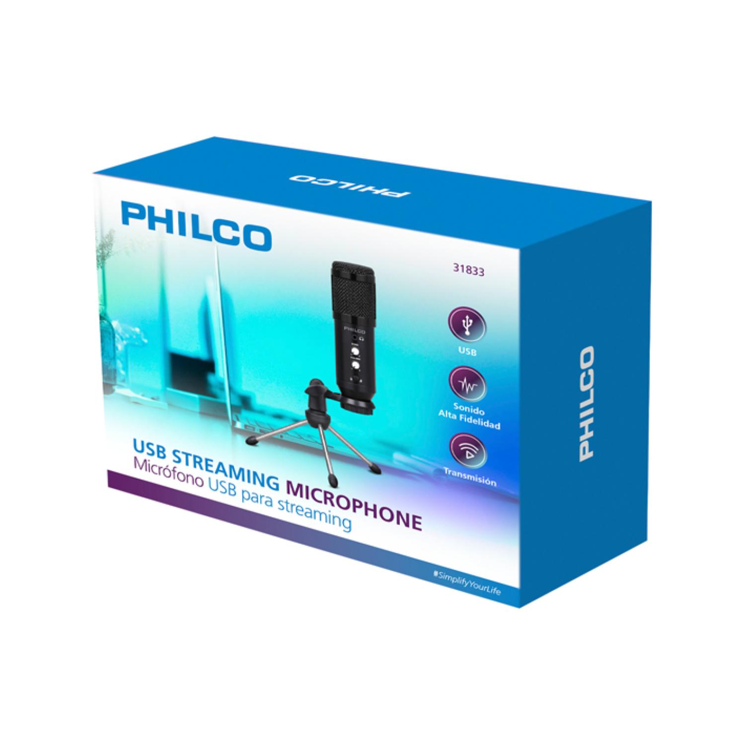 KIT PHILCO GRABACIÓN MICRÓFONO CON ANTIPOP Y SOPORTE - 2