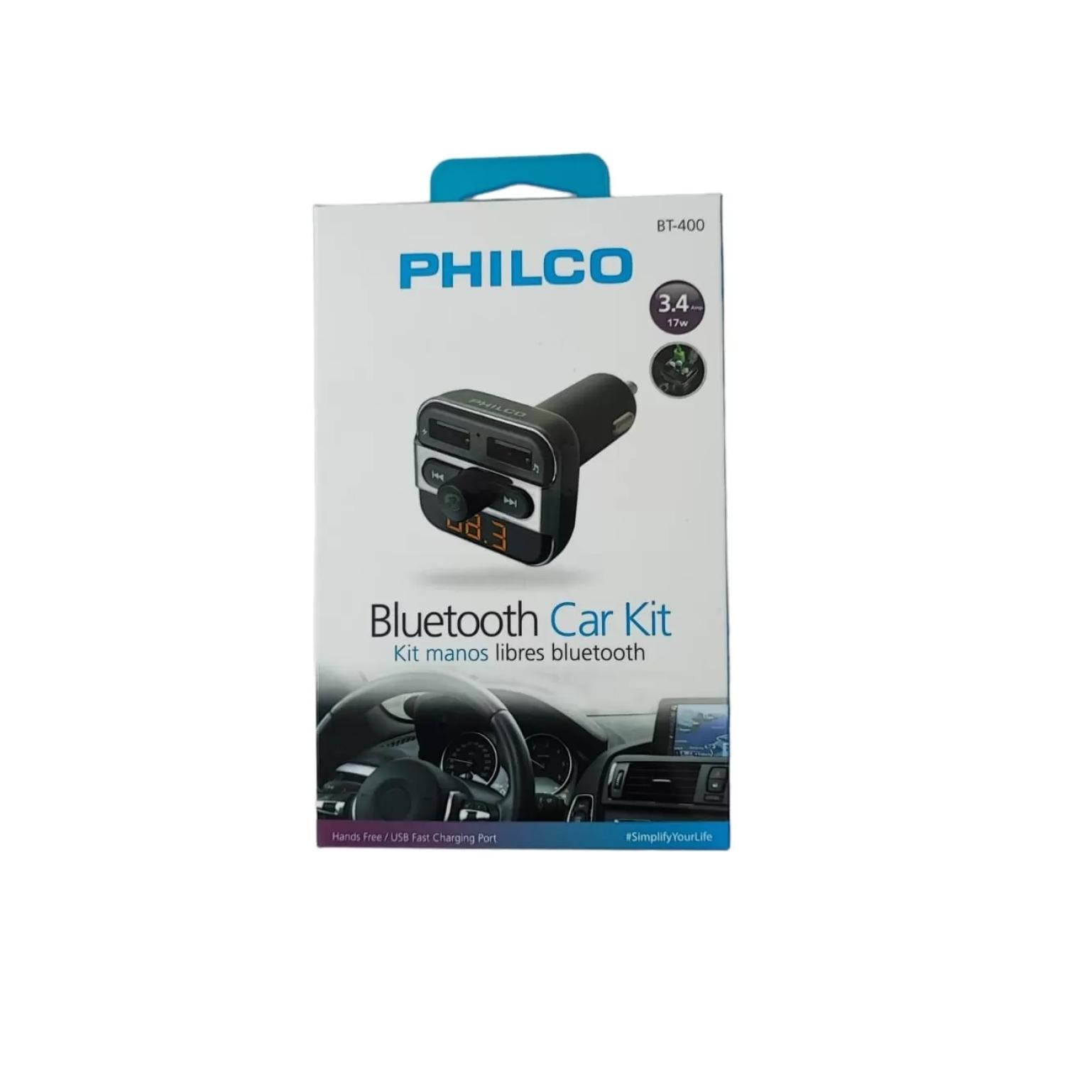 TRANSMISOR BLUETOOTH PHILCO FM SD USB MANOS LIBRES - 2