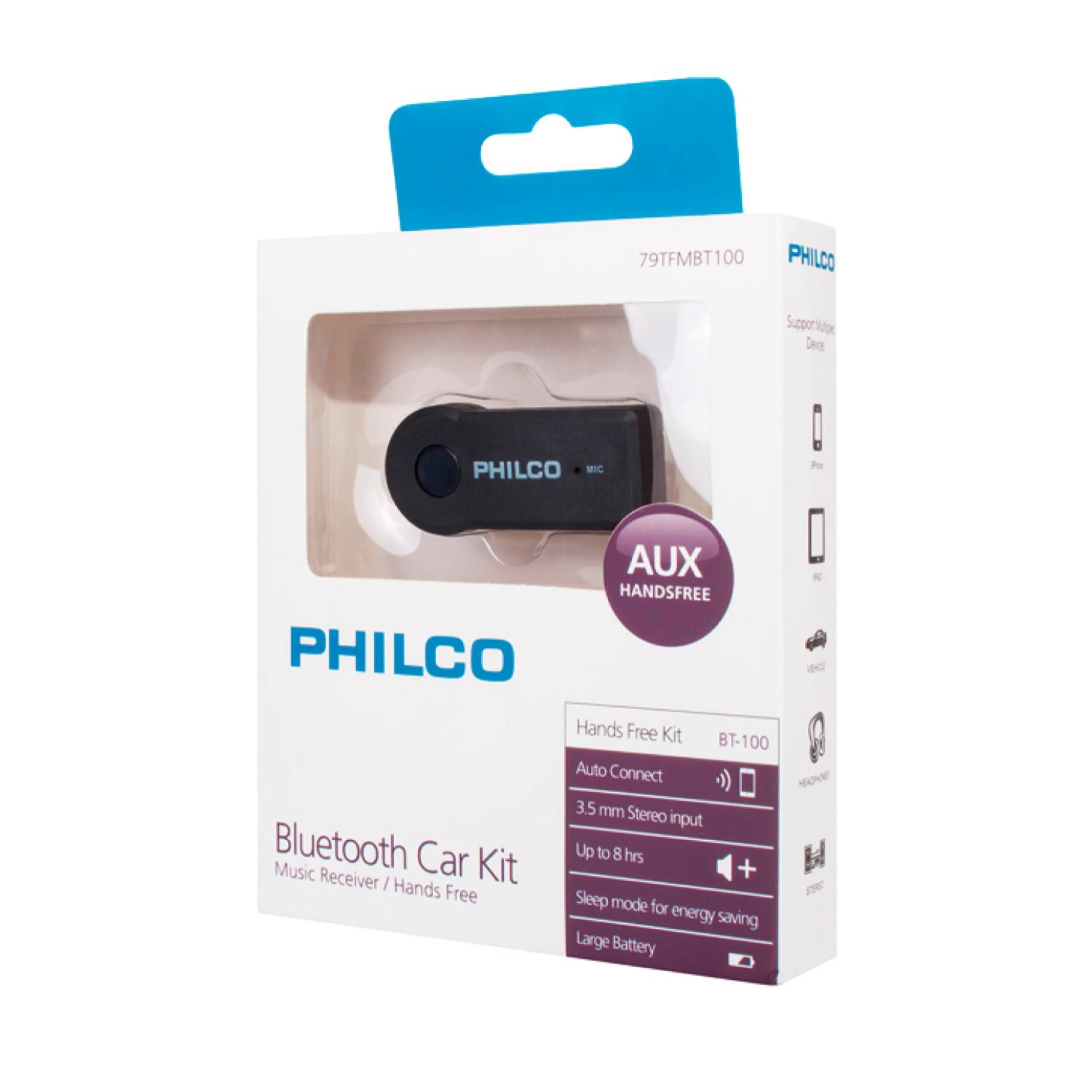 TRANSMISOR BLUETOOTH PHILCO FM JACK 3.5 RECARGABLE BT100 - 2