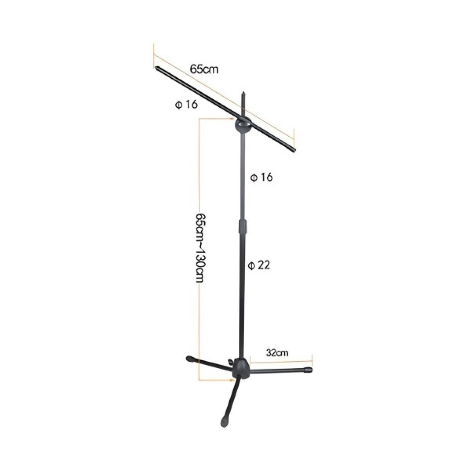 SOPORTE PHILCO ATRIL PEDESTAL PARA MICROFONO CON BOOM METALICO - 2