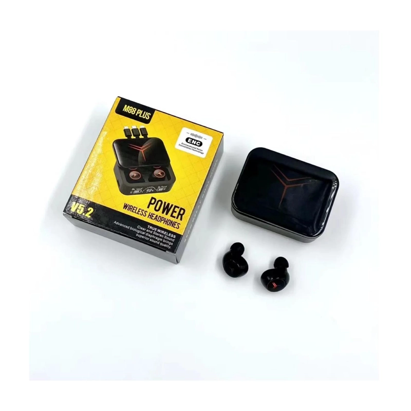 AUDÍFONOS TOTAL CLICK IN EAR TRUE WIRELESS MANOS LIBRES RECARGABLES LED BLUETOOTH NEGRO - 1