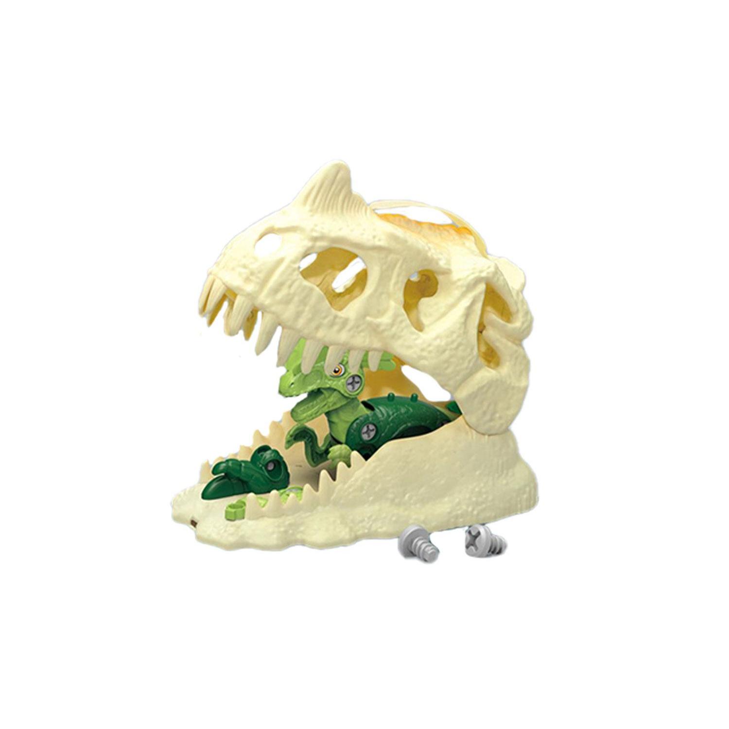 JUGUETE TOTAL CLICK SET DINOSAURIOS ARMABLES ACCESORIOS CABEZA CAJA INFANTIL - 1
