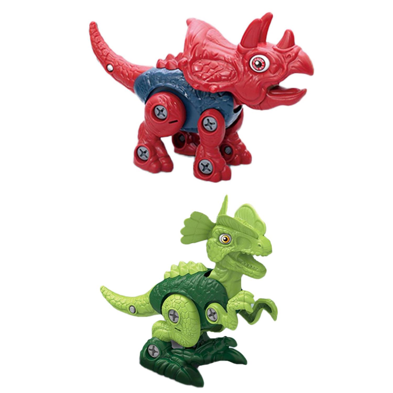 JUGUETE TOTAL CLICK SET DINOSAURIOS ARMABLES ACCESORIOS CABEZA CAJA INFANTIL - 3