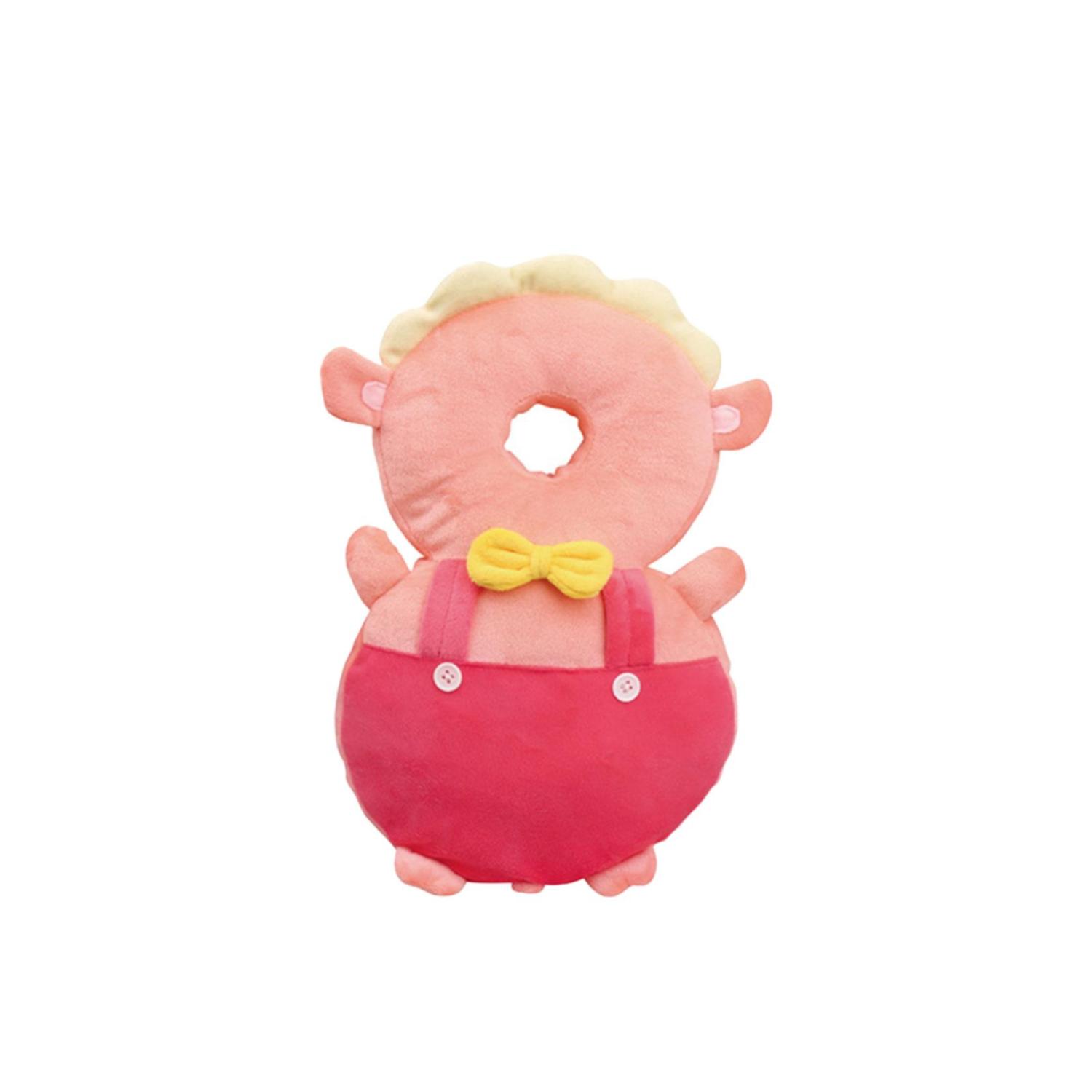 ALMOHADA PROTECTORA PARA CABEZA DE BEBE ANTICAÍDA CERDITO ROSADO - 1