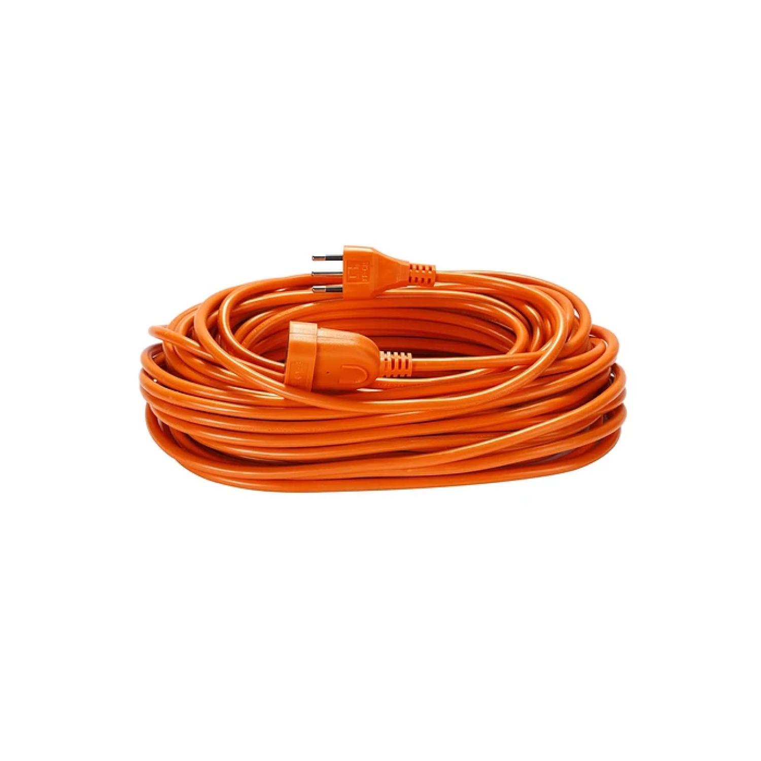 ALARGADOR EXTENSION DE CORRIENTE 20MTS 10A NARANJA MACROTEL - 1