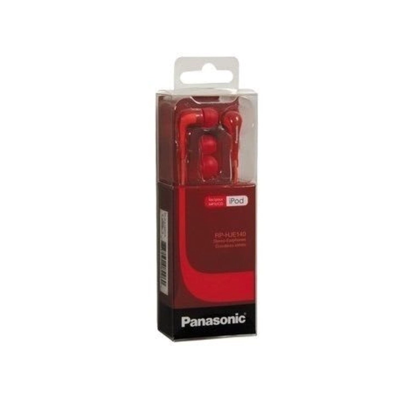 AUDÍFONOS PANASONIC IN EAR 1.2M RP-HJE140 ROJO CONECTOR JACK 3.5MM - 2
