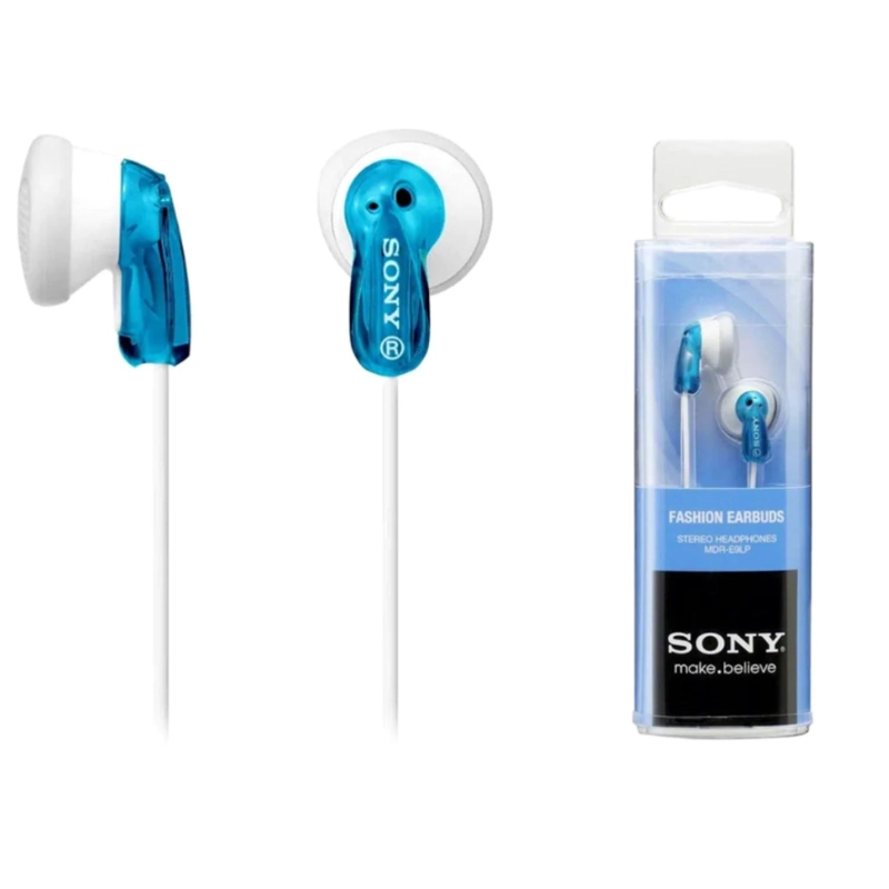 AUDÍFONOS SONY TAPON MDR-E9LP AZUL CONECTOR JACK 3.5MM - 1