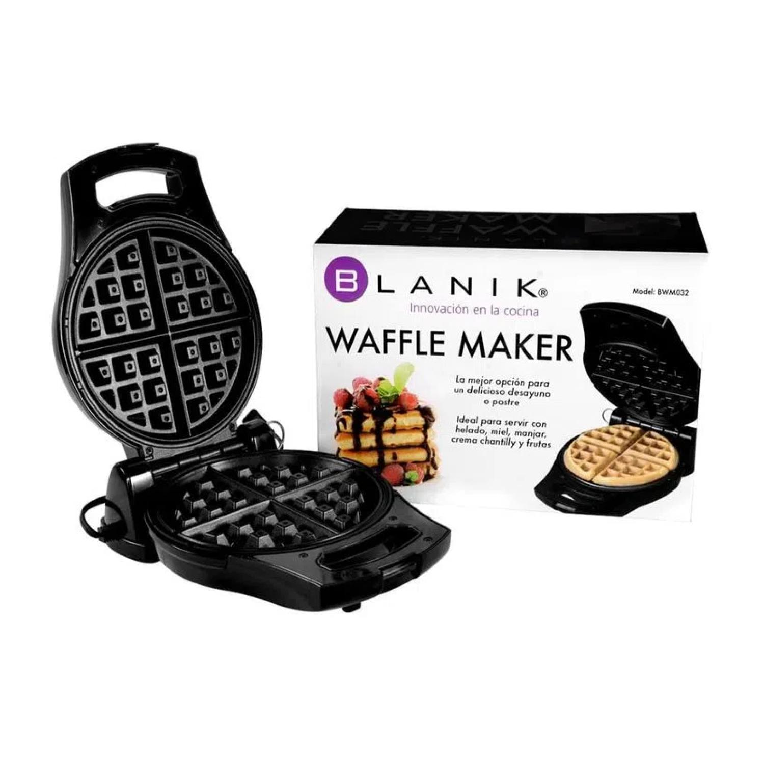 WAFLERA BLANIK 800W WAFFLE MAKER NEGRO CAPACIDAD 1 - 4