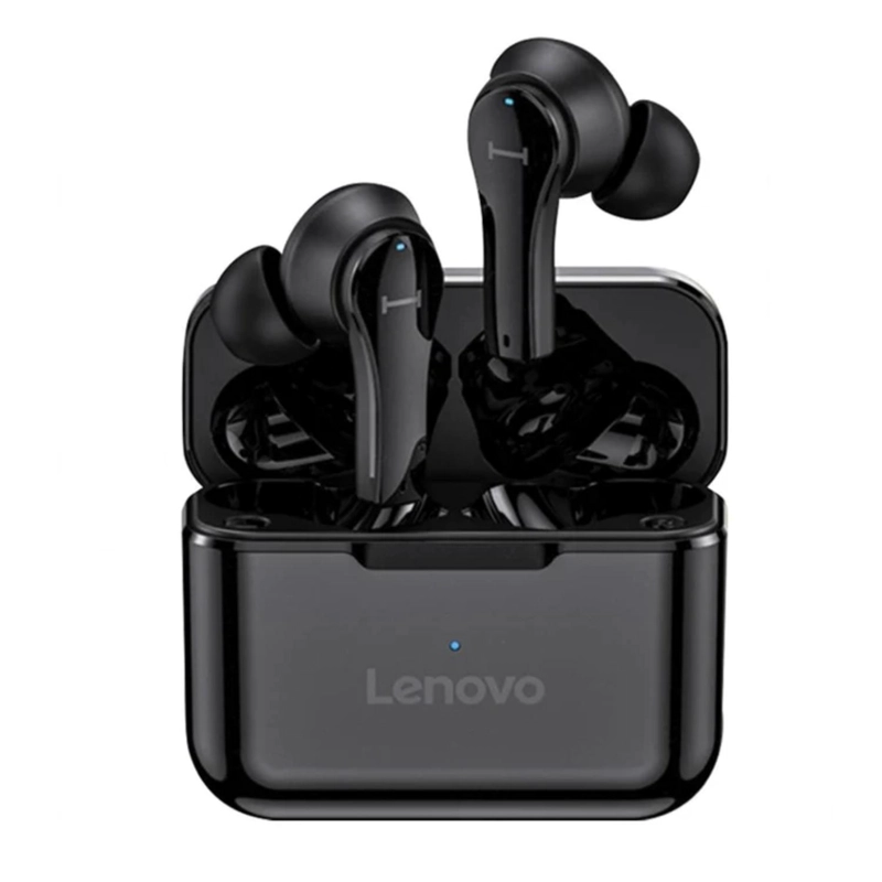 AUDÍFONOS LENOVO IN EAR TRUE WIRELESS RECARGABLES QT82 BLUETOOTH NEGRO - 1