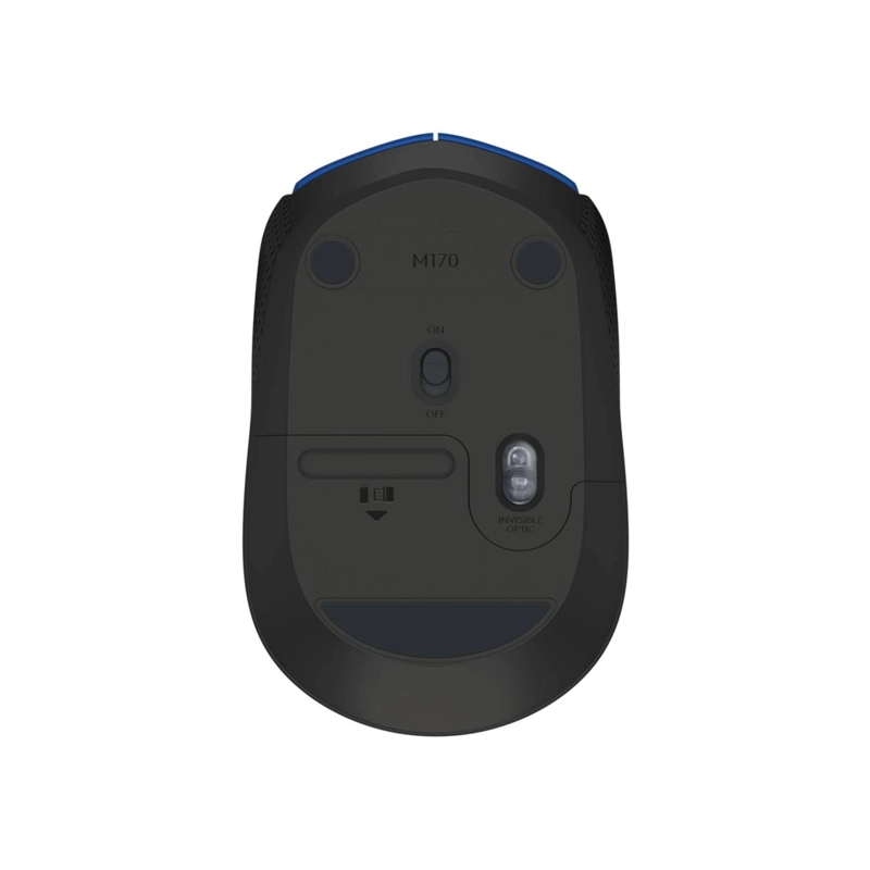MOUSE INALÁMBRICO LOGITECH OFICINA M170 AZUL - 3