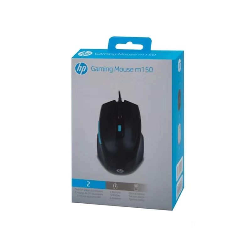 MOUSE GAMER USB 5BOTONES 2000DPI NEGRO M150 HP - 3