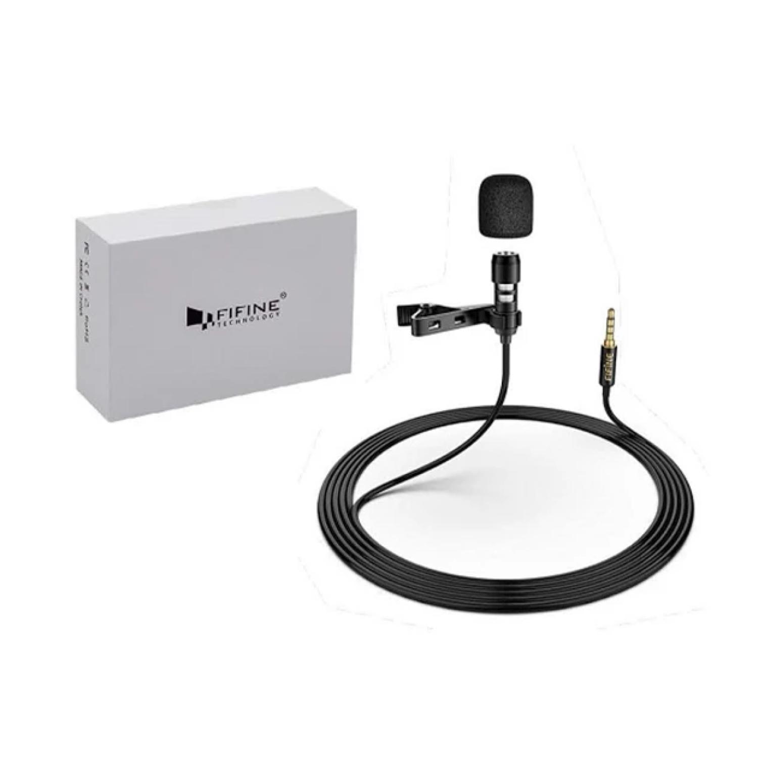MICROFONO FIFINE CONDENSADOR SOLAPA PC TELEFONO CELULAR LAVALIER - 2