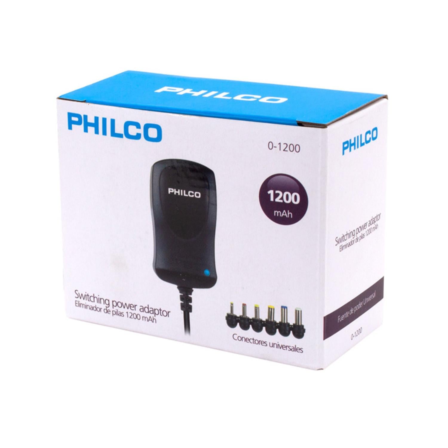 ELIMINADOR PILAS PHILCO 1200MAH 6 PUNTAS DIFERENTES NEGRO - 2
