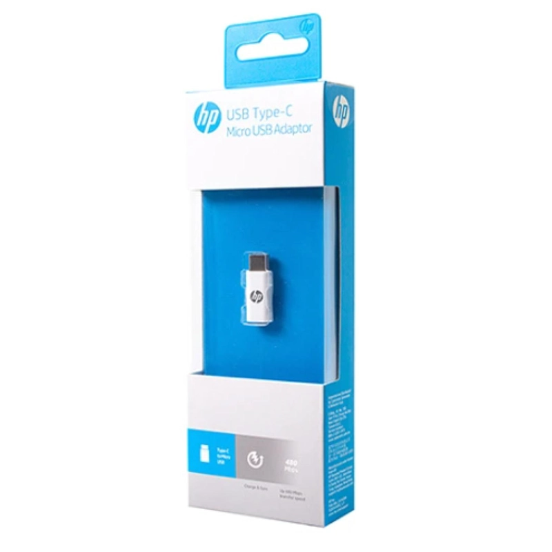 ADAPTADOR HP MICRO USB A USB TIPO C USB 2.0 480MBPS BLANCO - 2