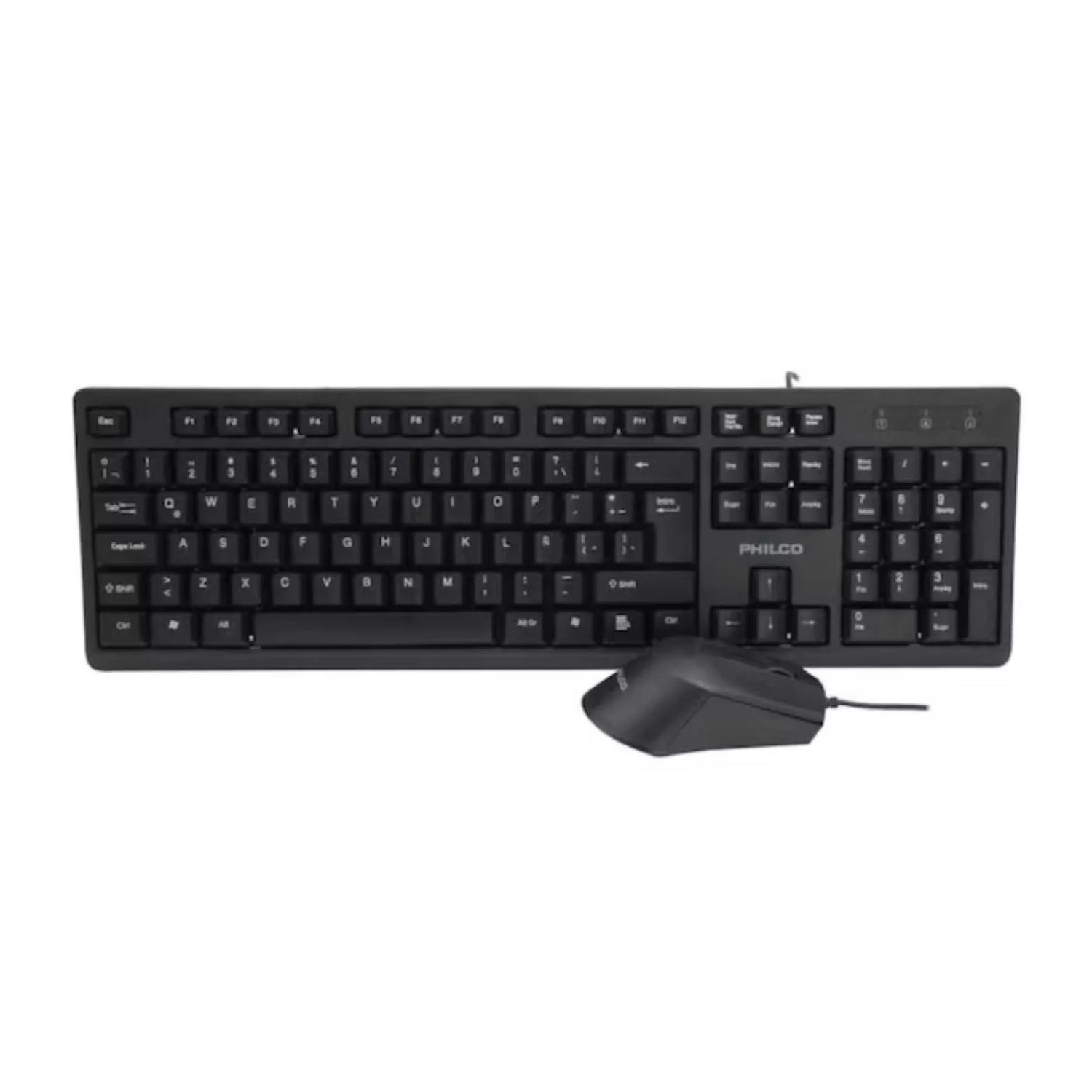 KIT TECLADO Y MOUSE WINDOWS INALÁMBRICO PHILCO USB NEGRO SPT6354 PRO - 2