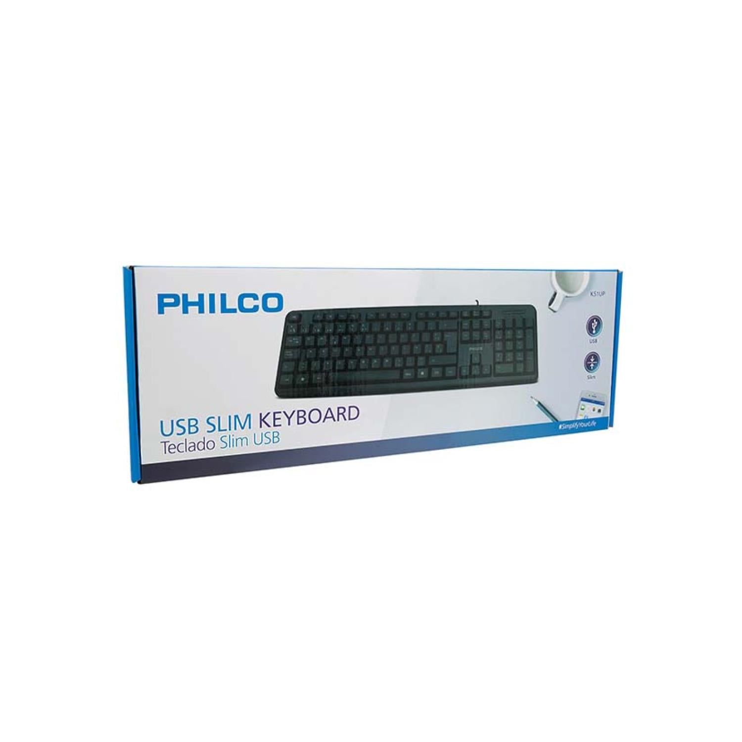 TECLADO STANDARD USB 105 TECLAS EN COLOR NEGRO PHILCO - 3