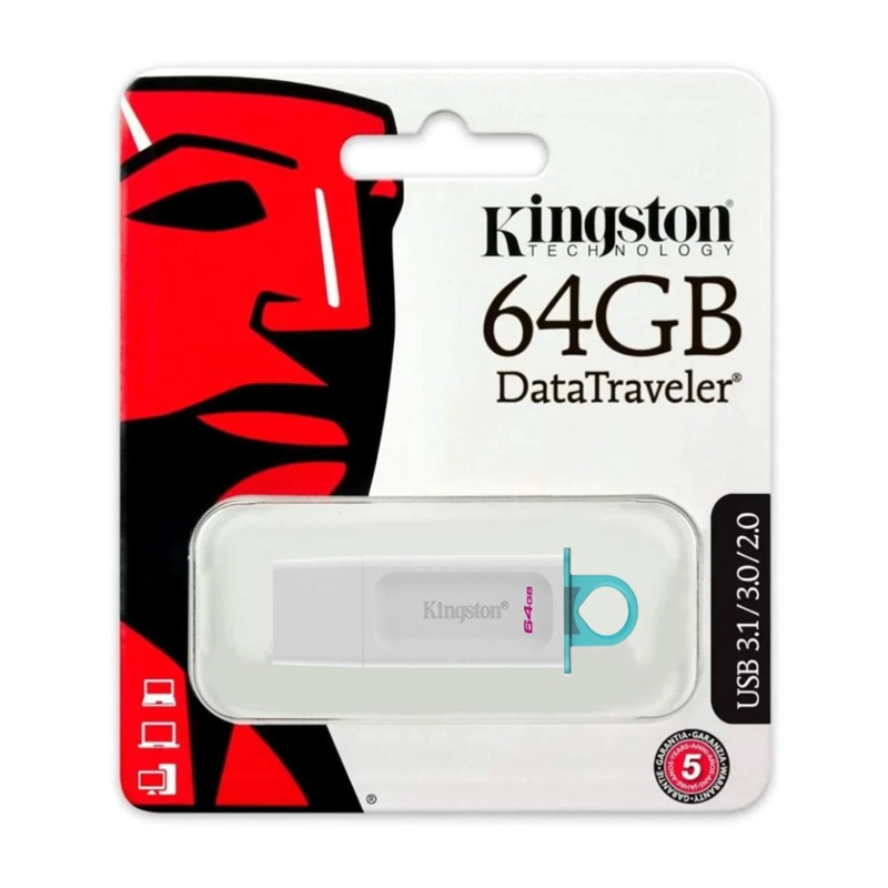 PENDRIVE KINGSTON USB 3.2 64GB DATATRAVELER BLANCO EXODIA - 2