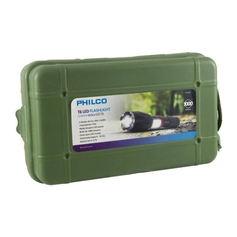 LINTERNA LED PHILCO TIPO CREE 2 LUCES 1000L W936 - 3