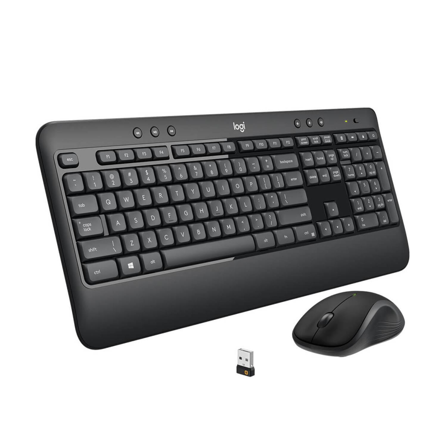 KIT TECLADO Y MOUSE INALAMBRICO USB EN COLOR NEGRO MK540 ADVANCED LOGITECH - 1