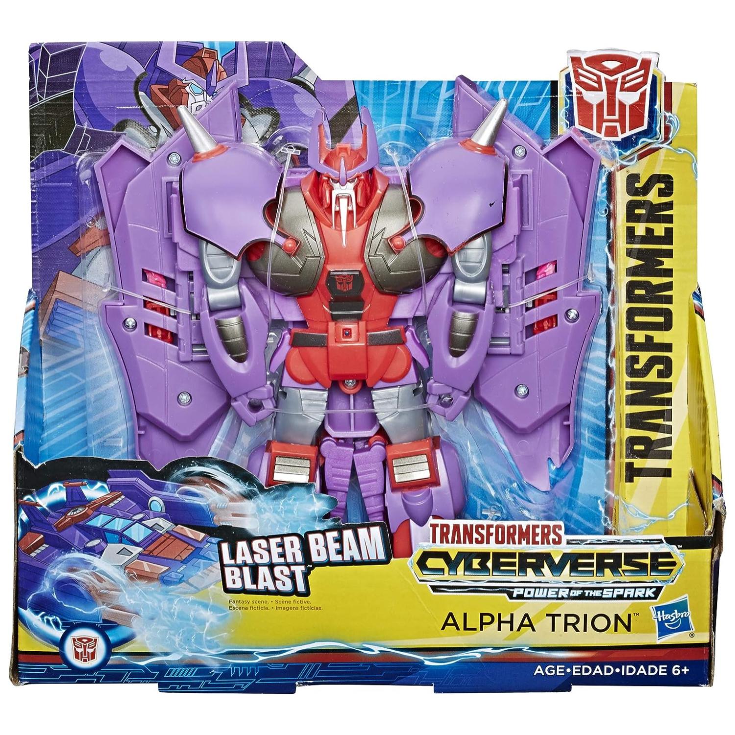 FIGURA DE ACCION TOTAL CLICK MORADO JUGUETE ALPHATRION CYBERVERSE TRANSFORMER - 4