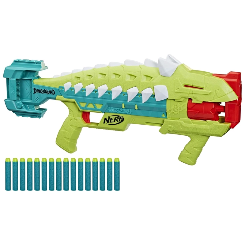 JUGUETE NERF TOTAL CLICK DINOSQUAD ARMORSTRIKE 8 DARDOS HASBRO - 1