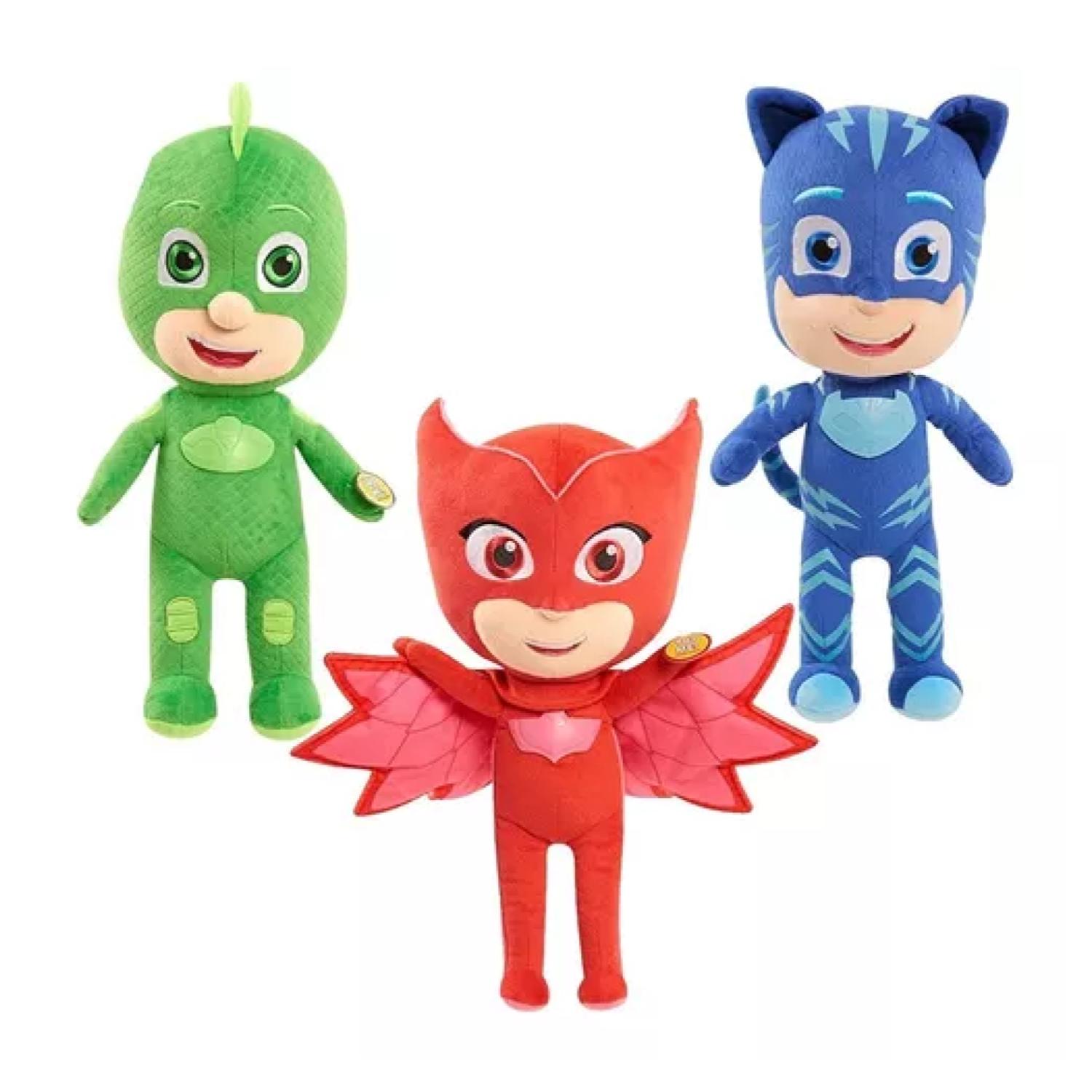 PACK 3 PELUCHES TOTALUPGRATE CATBOY Y AMAYA 20 CM HEROES EN PIJAMA - 1