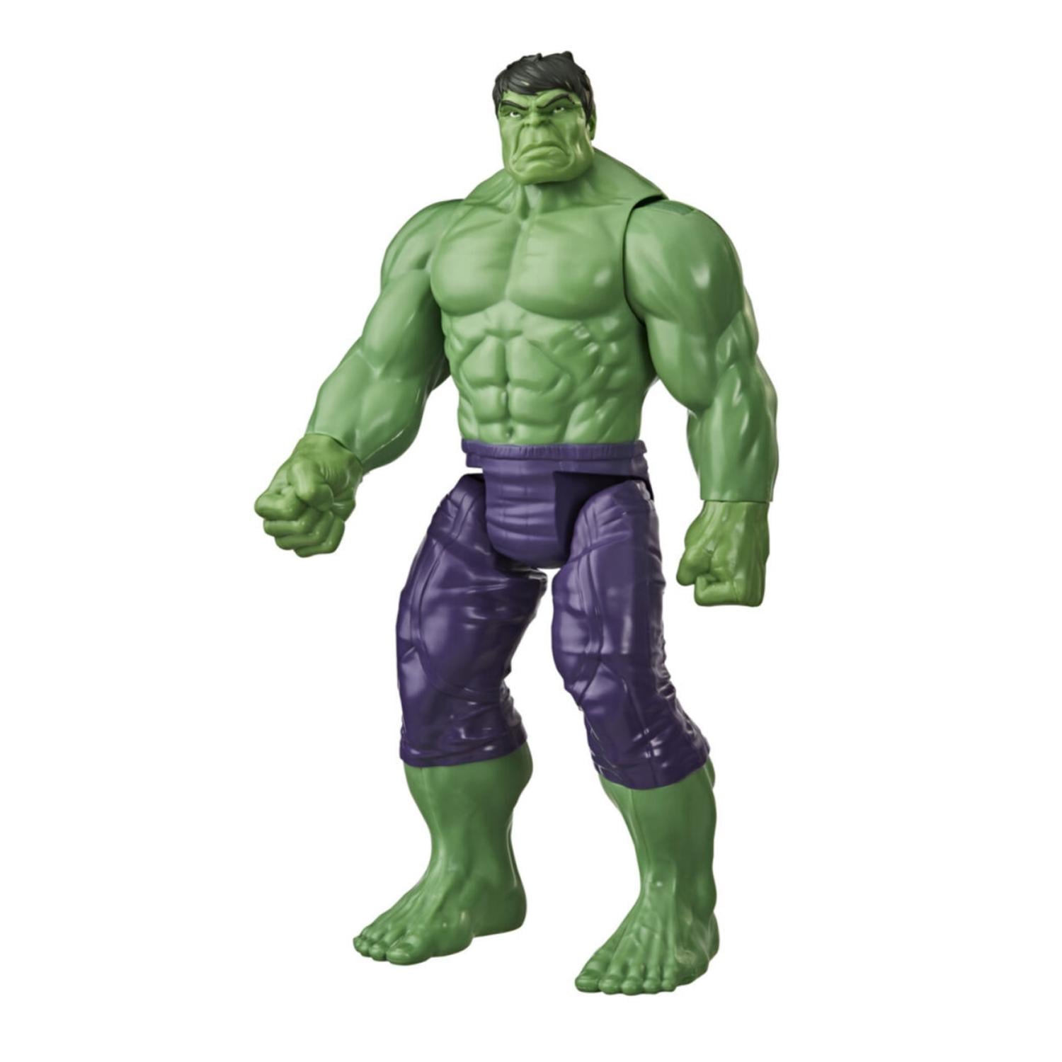 FIGURA DE ACCION TOTAL CLICK VERDE JUGUETE HULK 30 CM MARVEL - 1