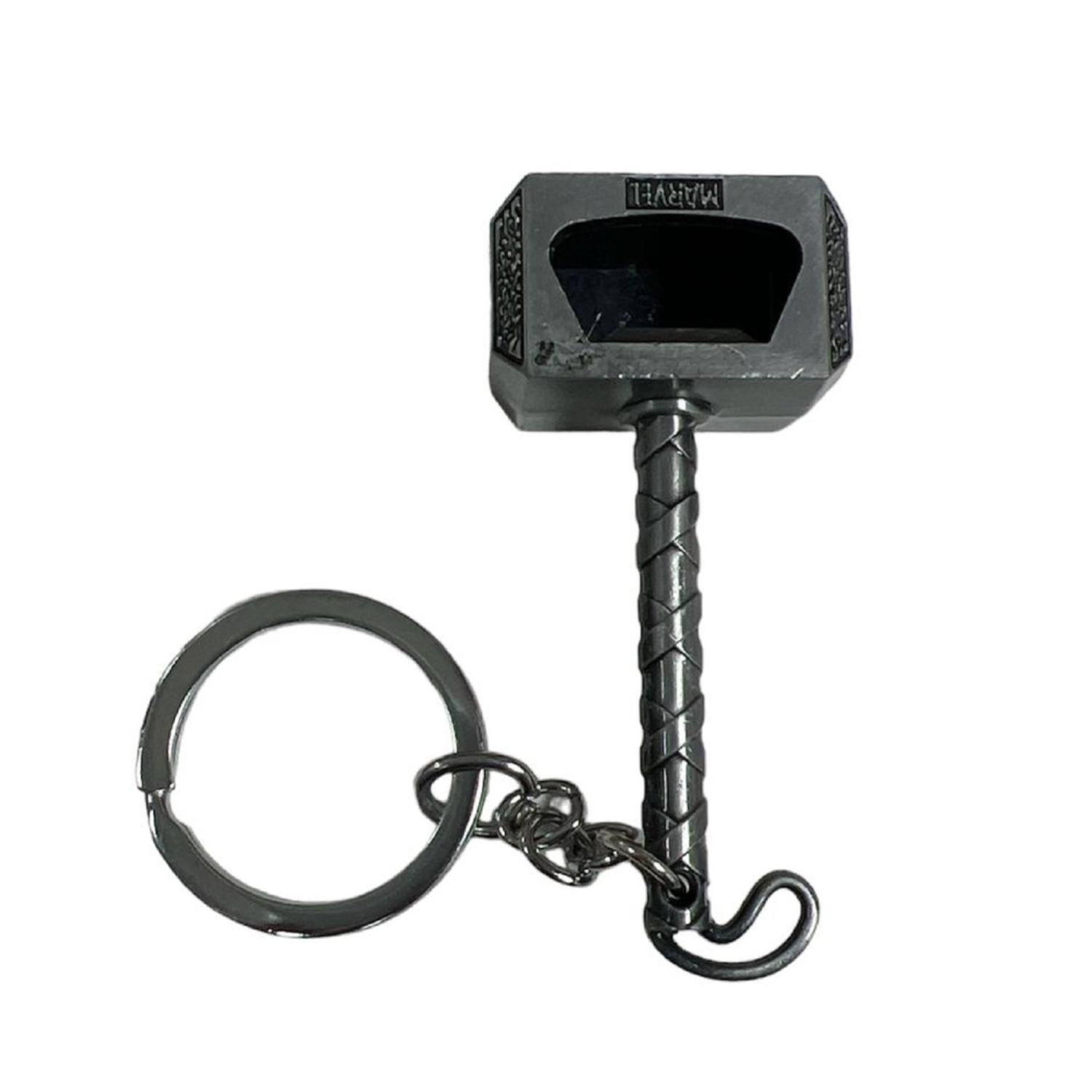 LLAVERO METALICO PREMIUM TOTAL CLICK MARTILLO DE THOR MJOLNIR CON DESTAPADOR - 1
