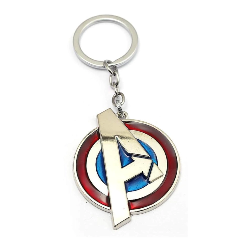 LLAVERO METALICO PREMIUM TOTAL CLICK ESCUDO CAPITAN AMERICA AVENGERS - 1