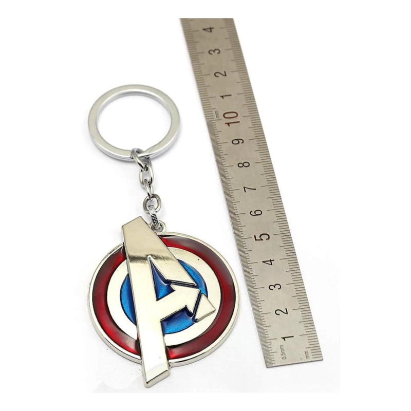 LLAVERO METALICO PREMIUM TOTAL CLICK ESCUDO CAPITAN AMERICA AVENGERS - 2