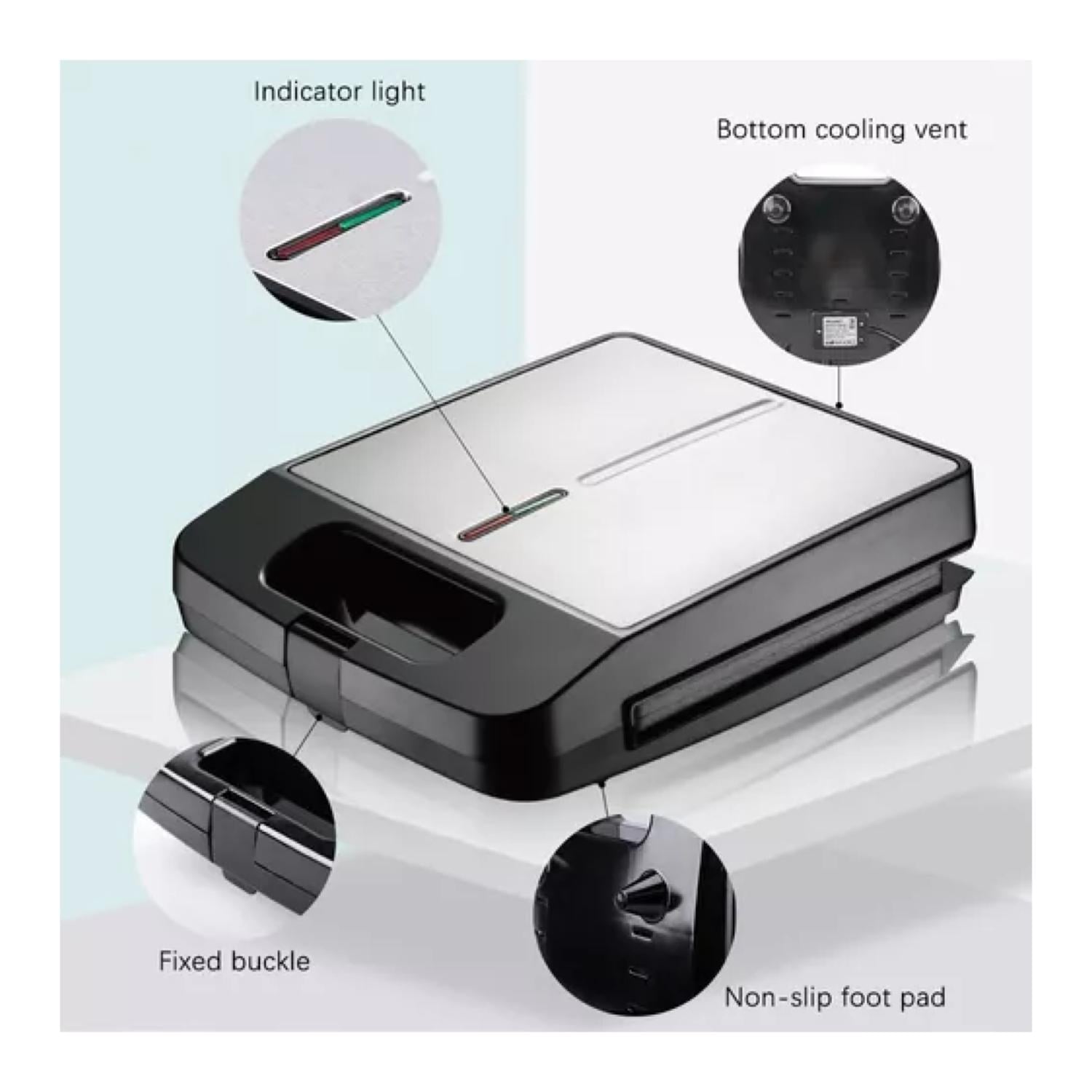 PANINI SANDWICHERA ELECTRICA TOSTADORA GILL R516 - 4