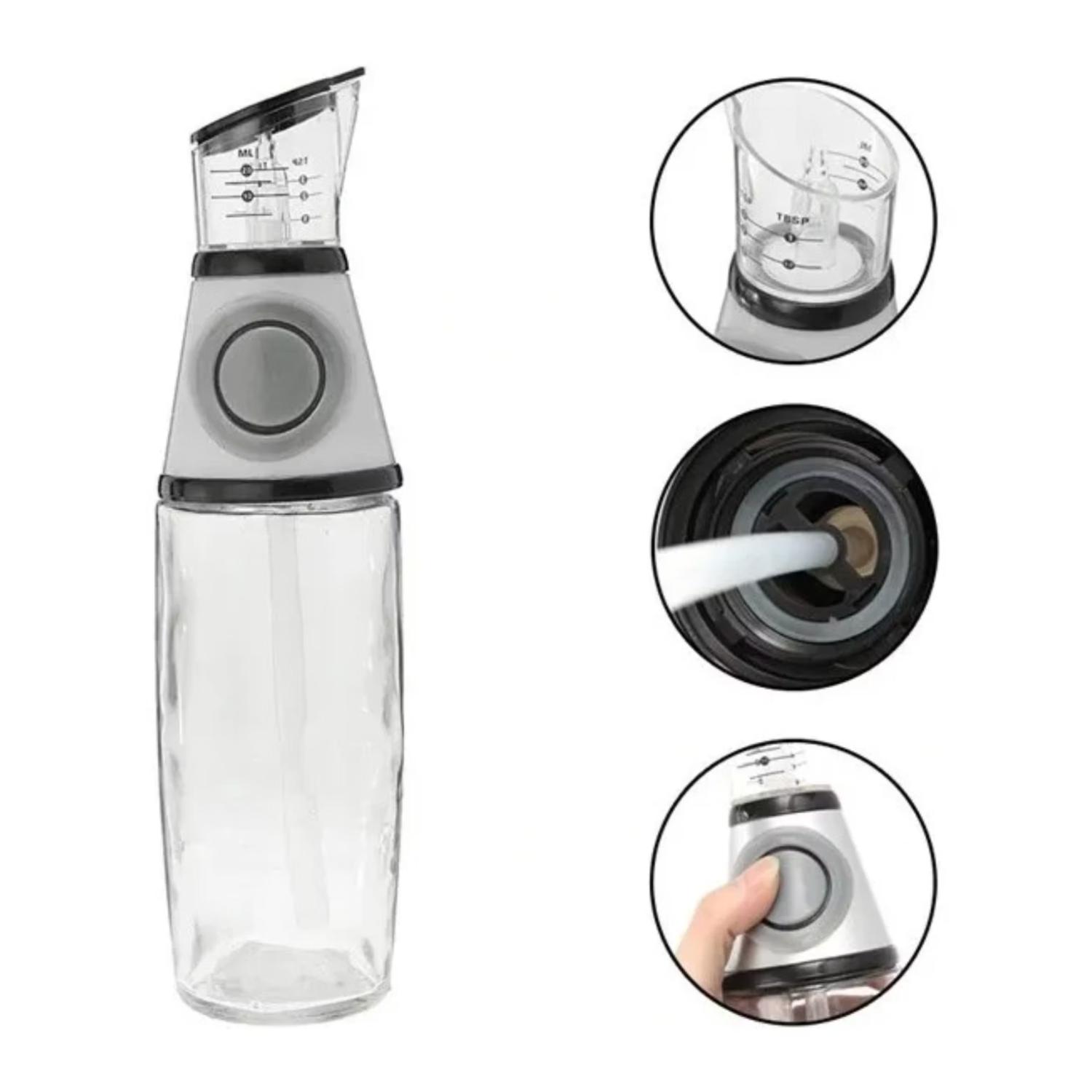 BOTELLA DE VIDRIO DISPENSADORA DE ACEITE O VINAGRE 500ML - 1