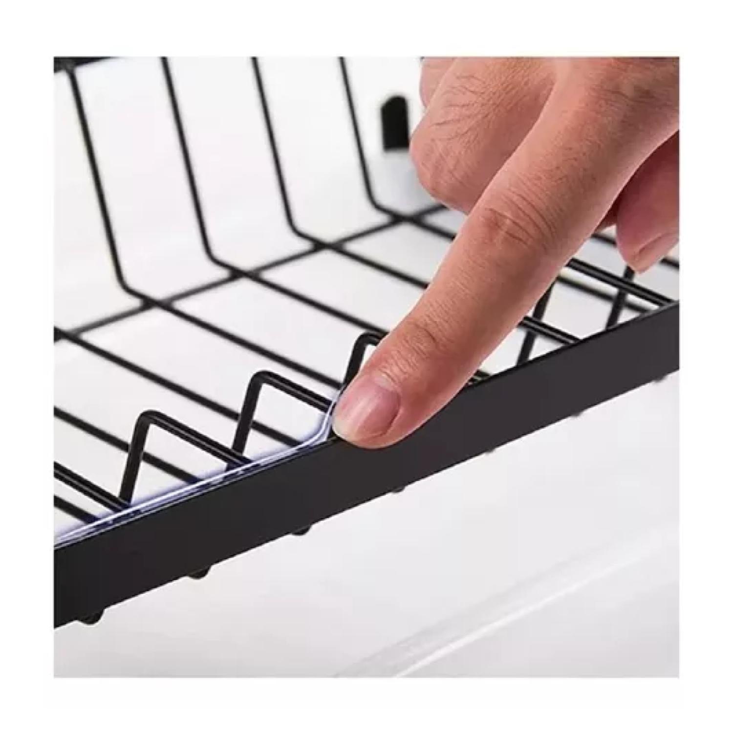 RACK ORGANIZADOR ESCURRIDOR DE LOZA PLATOS 60X42X25CM - 3