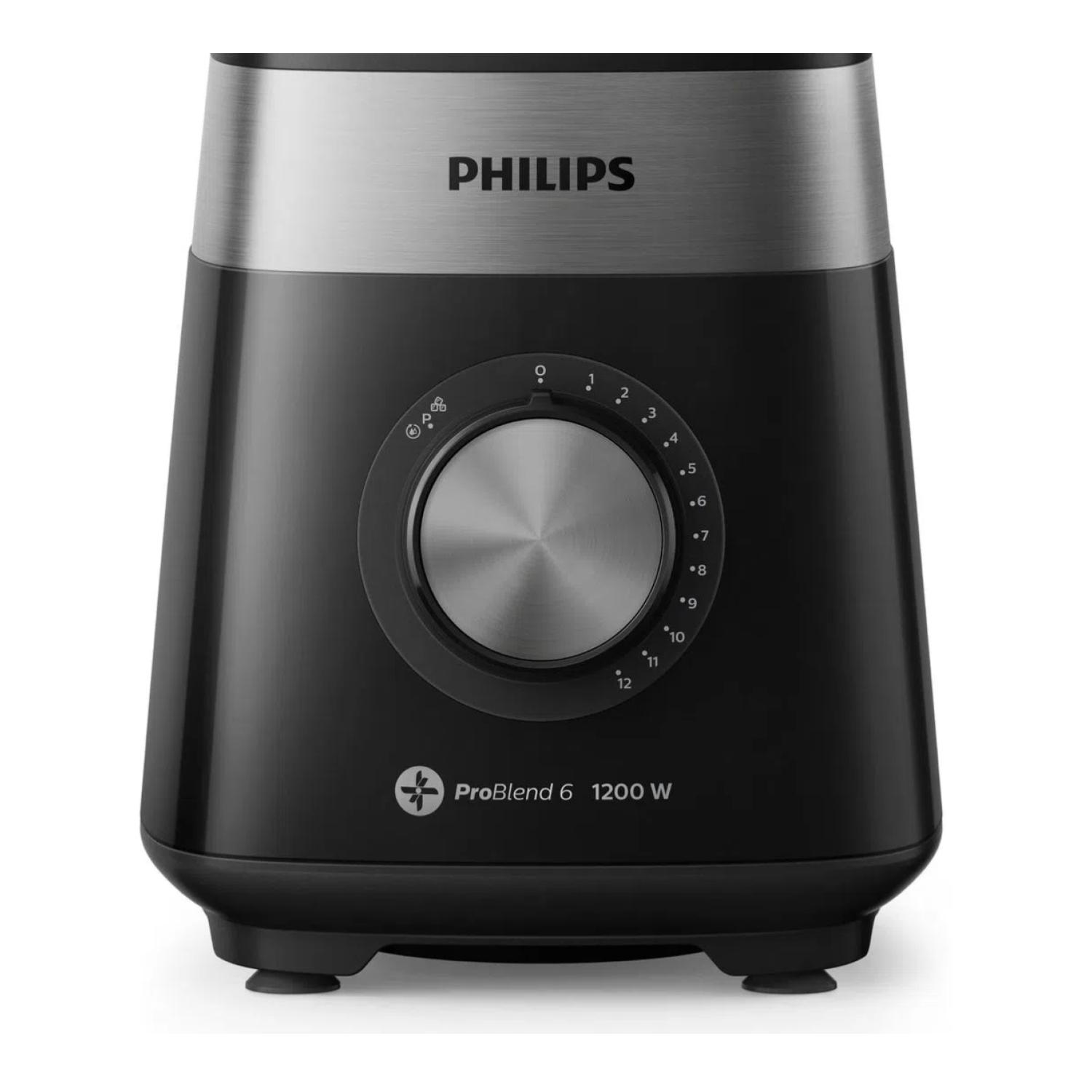 LICUADORA ELECTRICA VASO VIDRIO 2L 1200W NEGRO HR2242/90 - 3