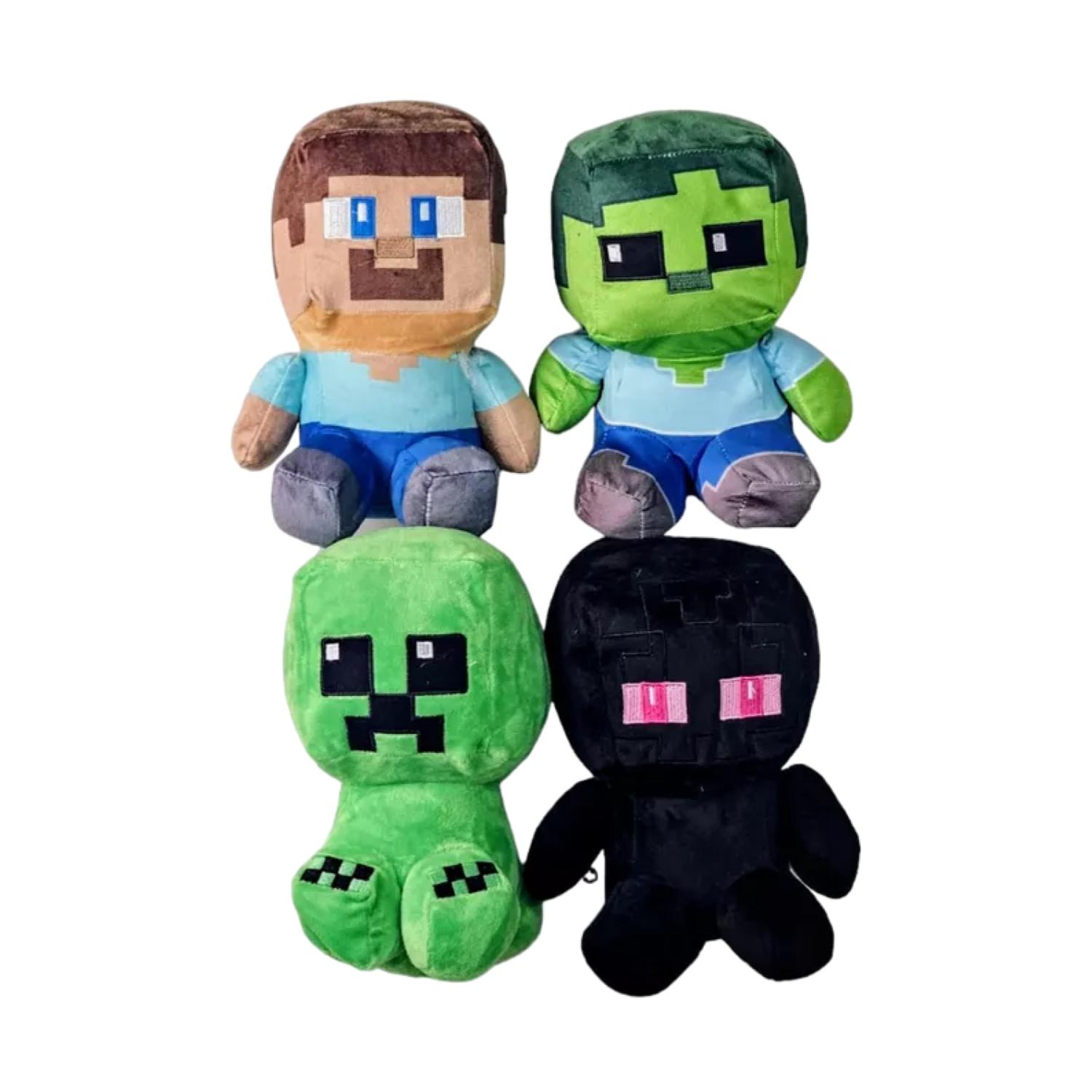 PELUCHE TOTAL CLICK JUGUETE PACK X4 MINECRAFT 25 CM INFANTIL - 1