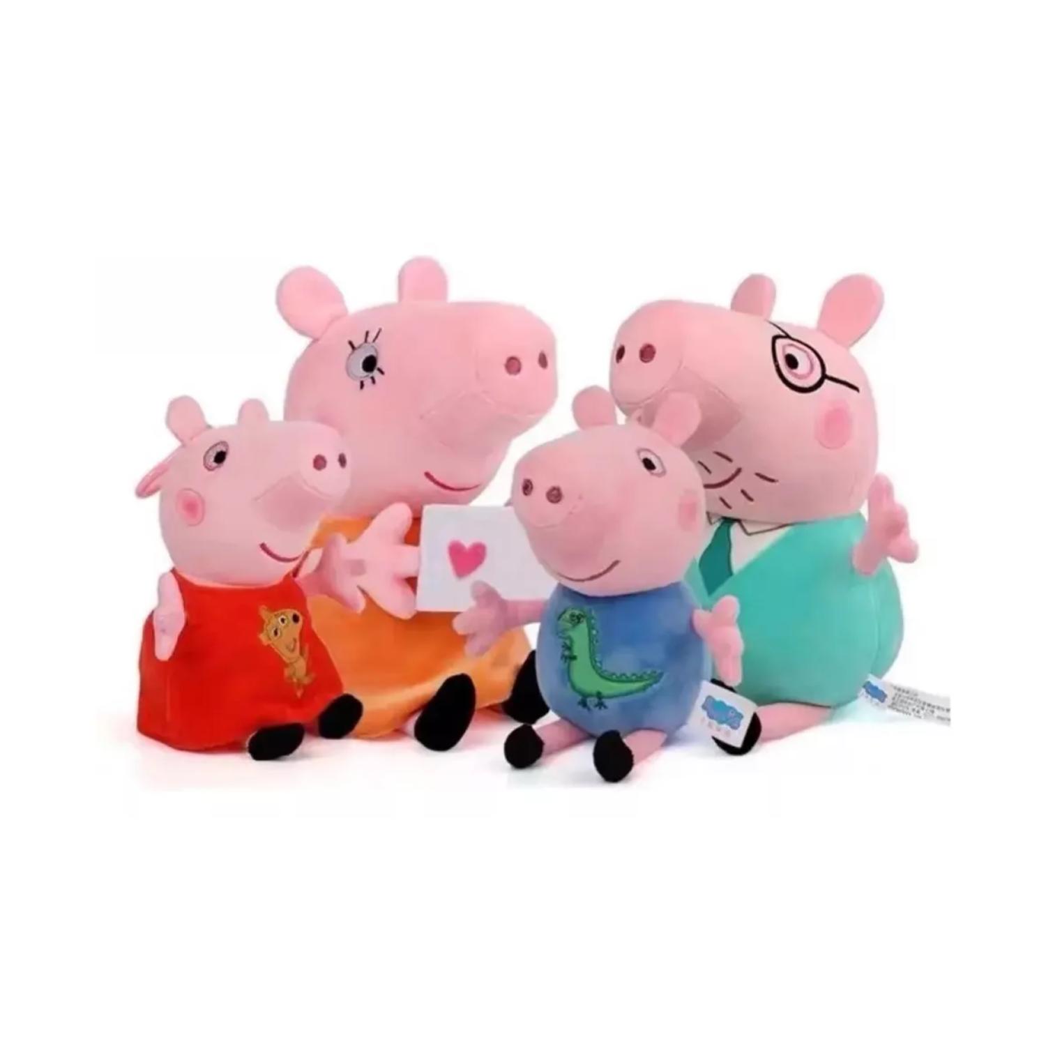 PELUCHE TOTAL CLICK JUGUETE PACK X6 LLAVEROS PEPPA PIG 13 CM INFANTIL - 1