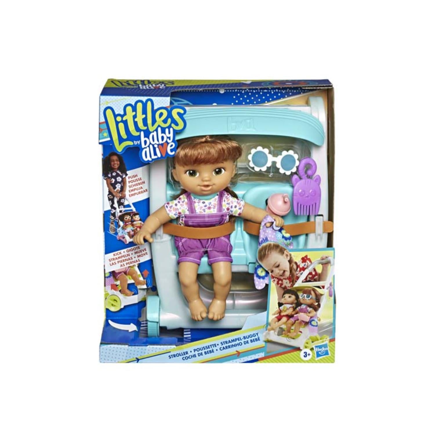 JUGUETE MUÑECA TOTAL CLICK LUCY CASTAÑA BABY ALIVE CON COCHE Y ACCESORIOS - 4