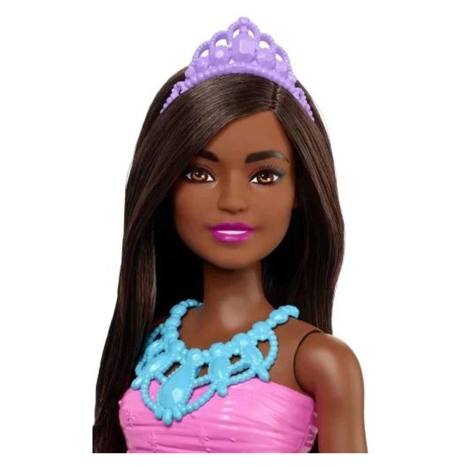 JUGUETE FIGURA TOTAL CLICK BARBIE DREAMTOPIA VESTIDO MORADO 30 CM - 2