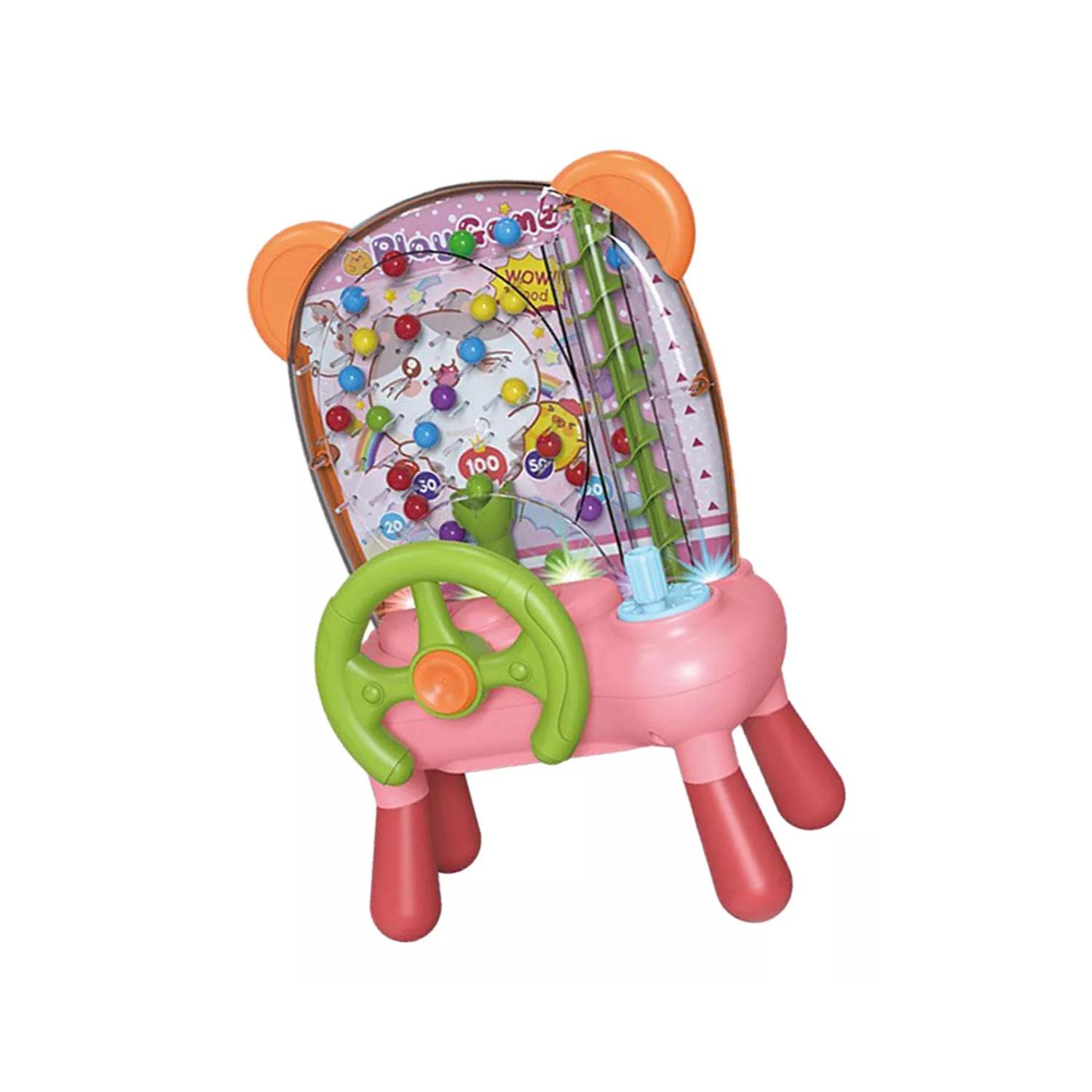 JUEGO DIDÁCTICO TOTAL CLICK MAQUINA ATRAPA PELOTA INFANTIL ROSADO 31X21X13 CM - 1