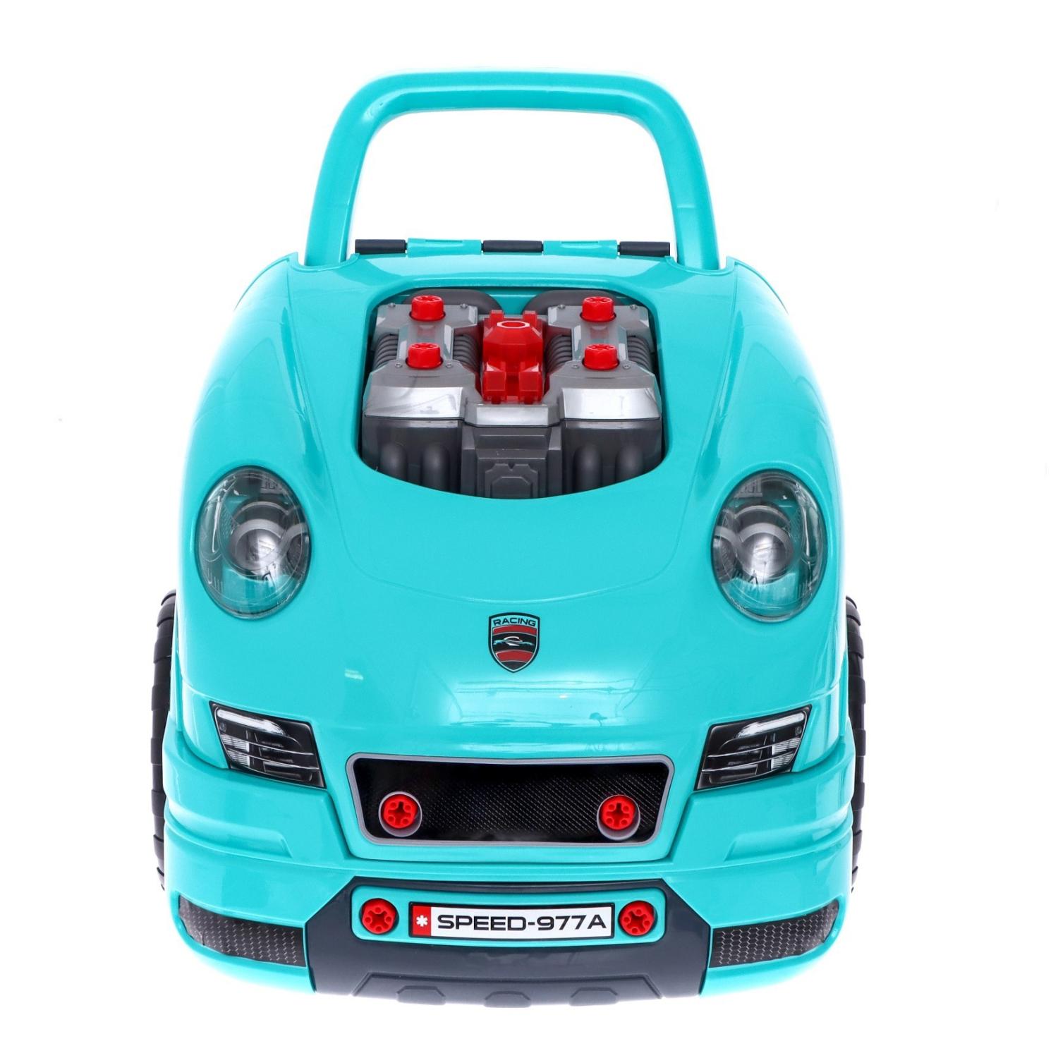 JUGUETE AUTO PARA REPARAR CON LUCES SONIDOS Y ACCESORIOS VERDE - 1