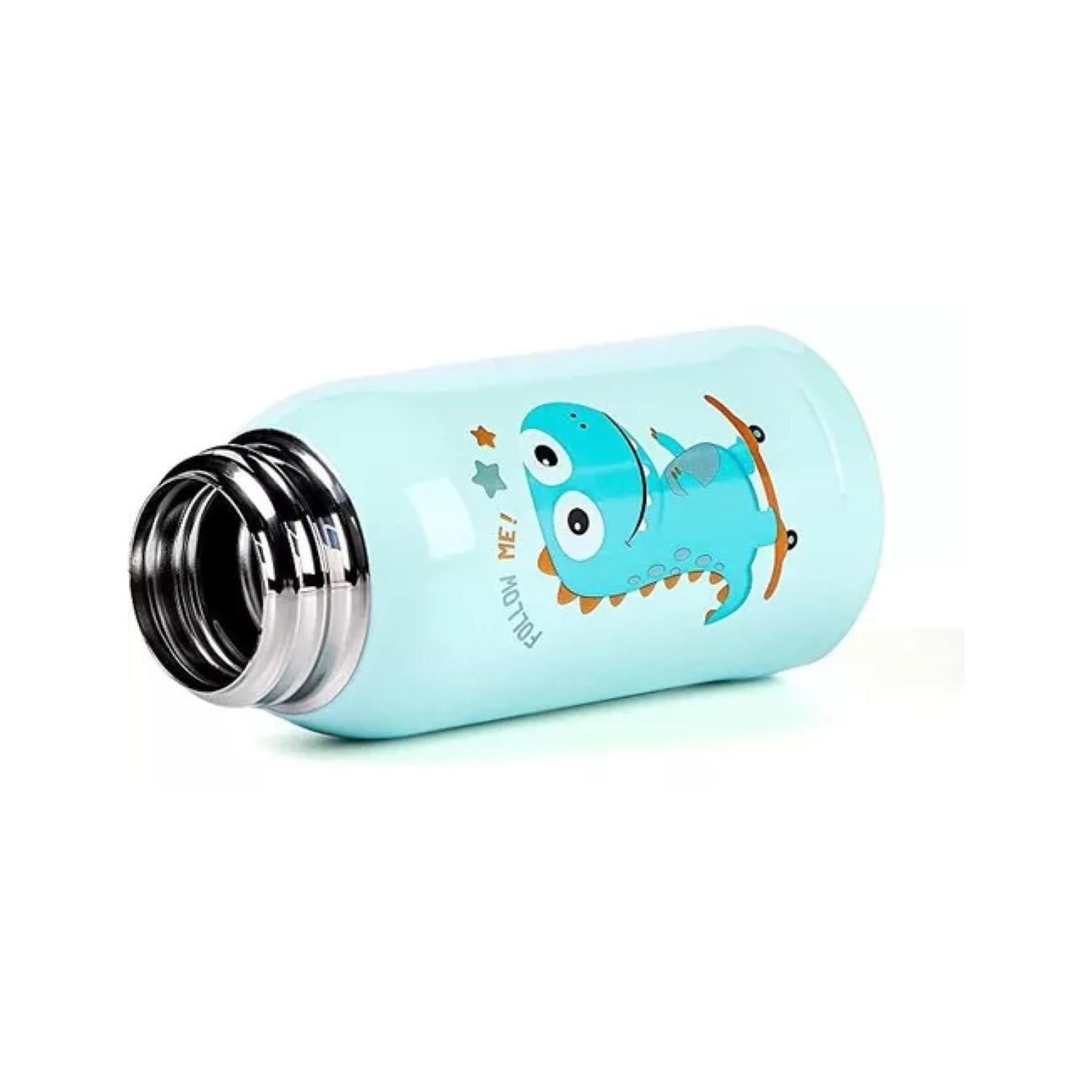 BOTELLA TOTAL CLICK AGUA PORTÁTIL 500ML DINO KAWAII INFANTIL AZUL - 4