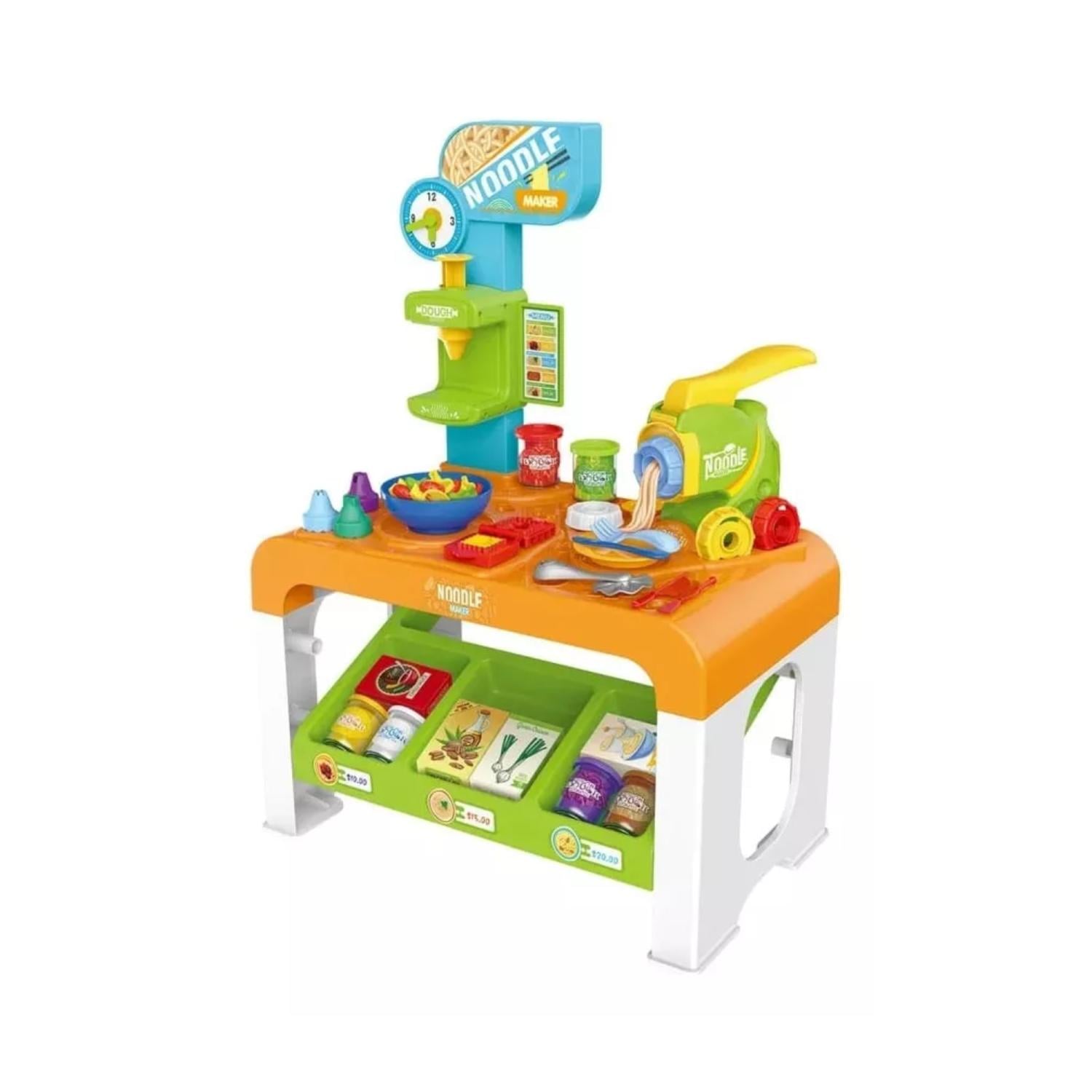 JUEGO DIDÁCTICO TOTAL CLICK MESA MAQUINA DE FIDEOS CON PLASTICINA MAGICA 37 PIEZAS - 1
