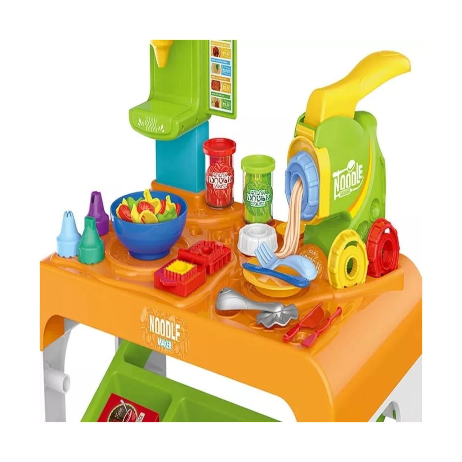 JUEGO DIDÁCTICO TOTAL CLICK MESA MAQUINA DE FIDEOS CON PLASTICINA MAGICA 37 PIEZAS - 3