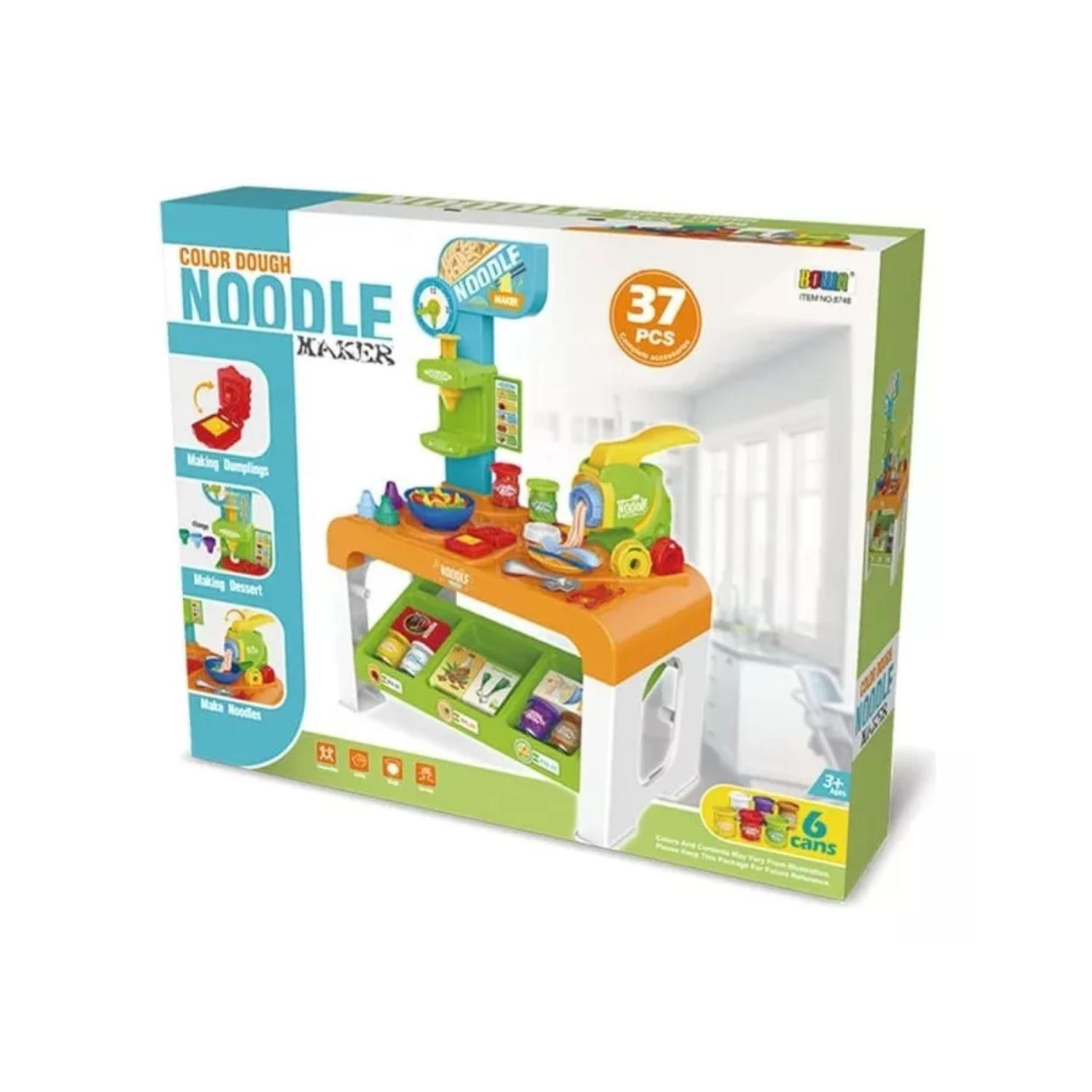 JUEGO DIDÁCTICO TOTAL CLICK MESA MAQUINA DE FIDEOS CON PLASTICINA MAGICA 37 PIEZAS - 4