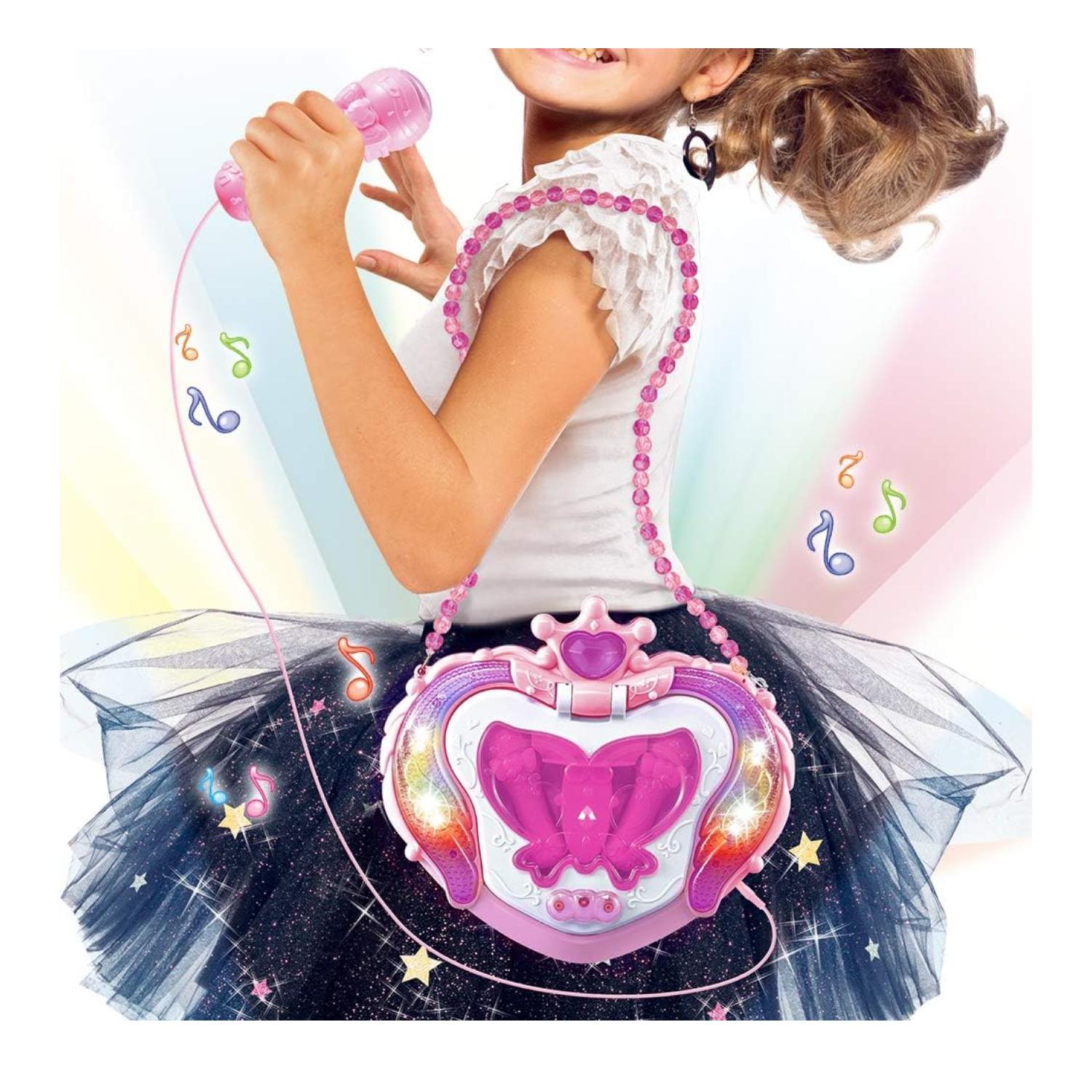 JUGUETE TOTAL CLICK ROSA KARAOKE DOBLE ATRIL LUCES Y SONIDO DO INFANTIL - 4