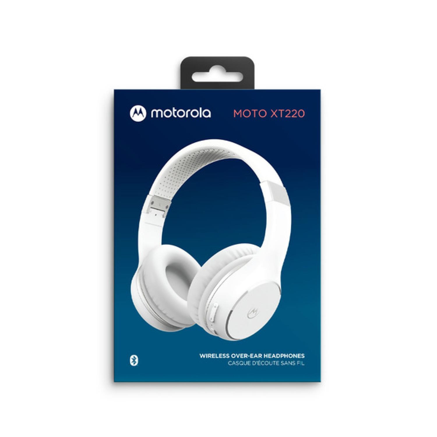 AUDIFONOS BLUETOOTH OVER EAR BLANCO XT220 MOTOROLA - 2