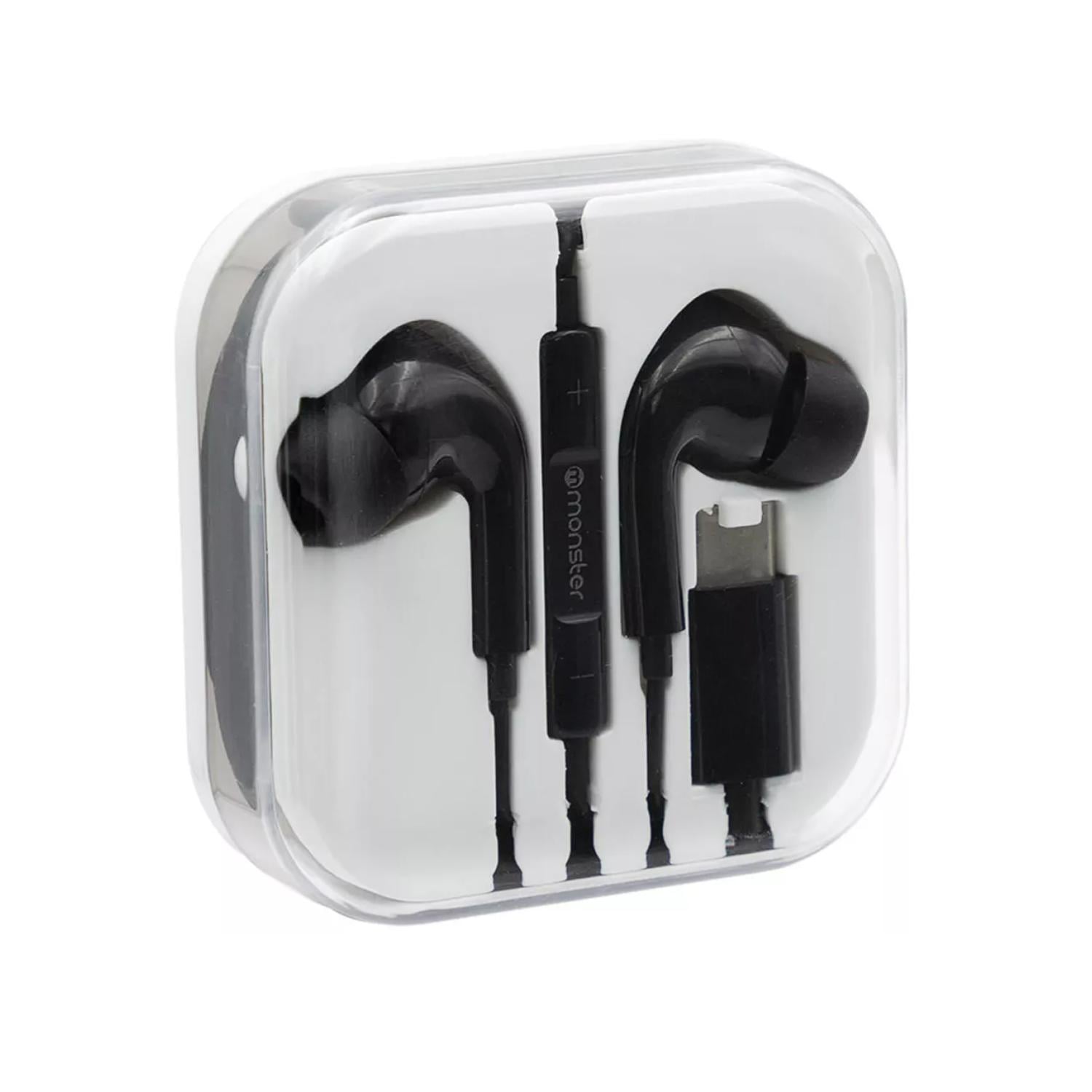 AUDIFONOS ALAMBRICOS MANOS LIBRES USB C 120CM NEGRO EARPODS - 2