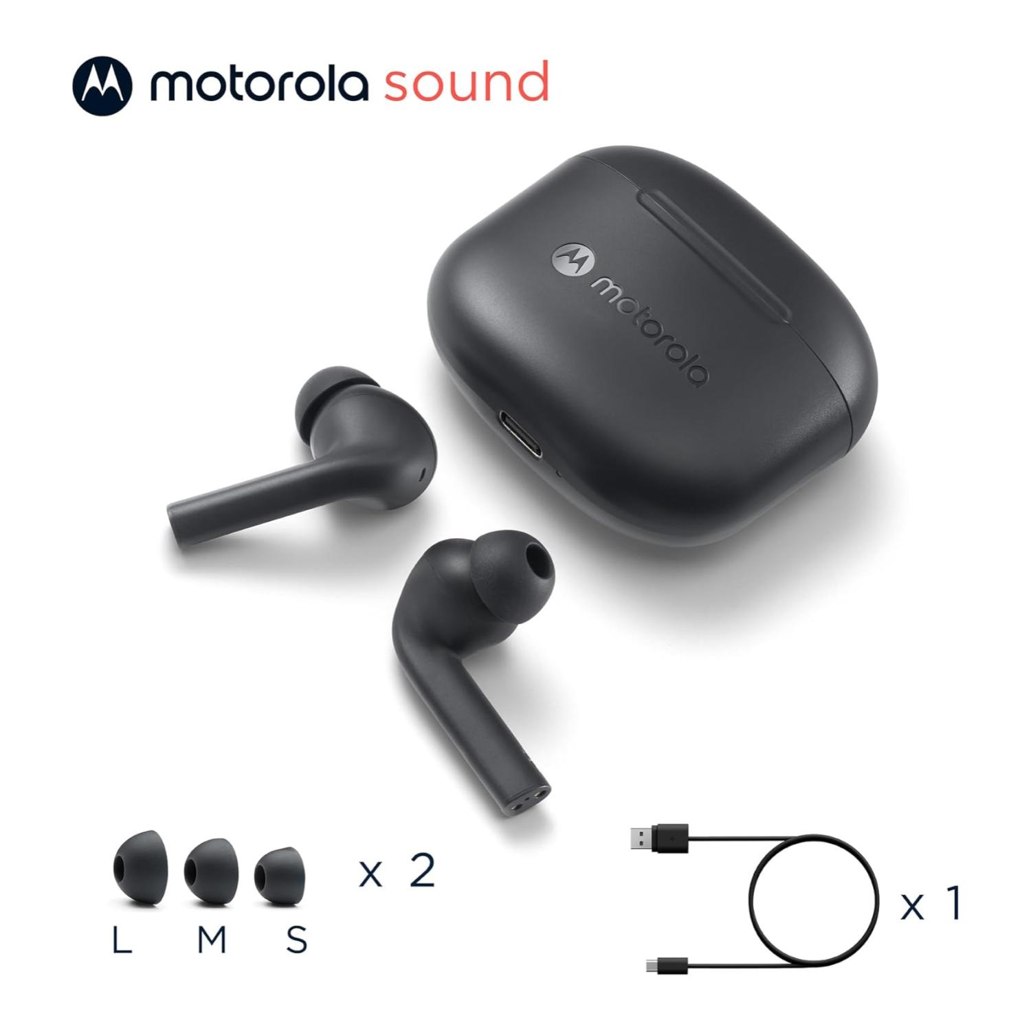 AUDIFONOS BLUETOOTH TW IPX4 RECARGABLES MOTO BUDS 065 NEGRO - 2