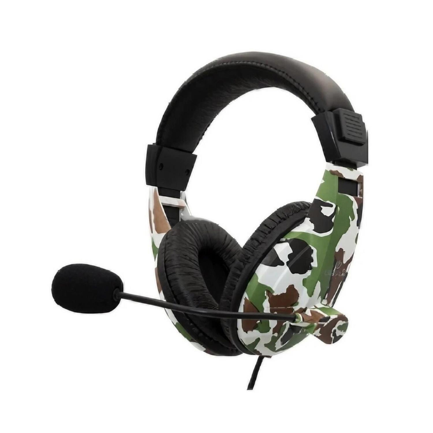 AUDIFONOS GAMER OVEREAR JACK 3.5MM MIMETIZADO XUP551 ULTRA - 1