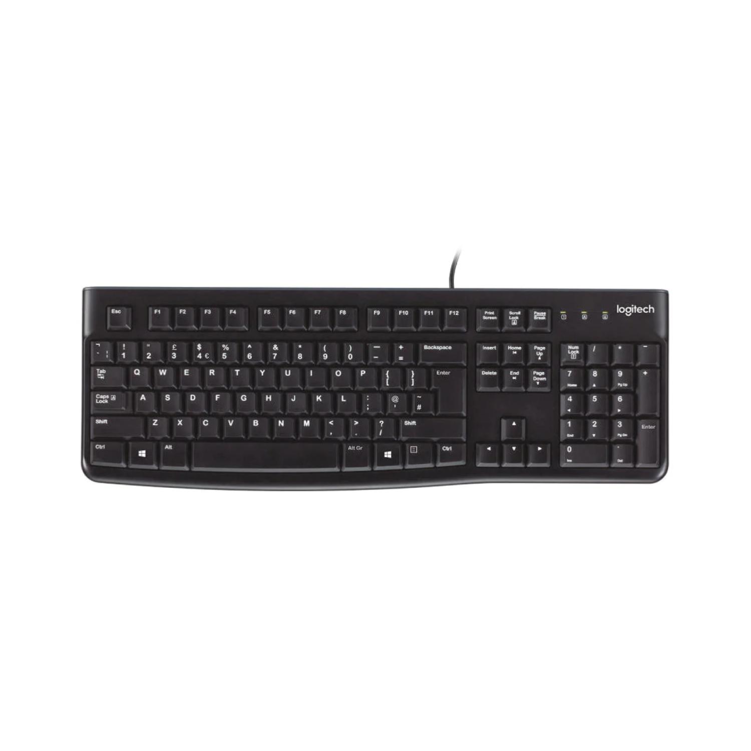 TECLADO WINDOWS LOGITECH SILENCIOSO USB NEGRO K120 - 1
